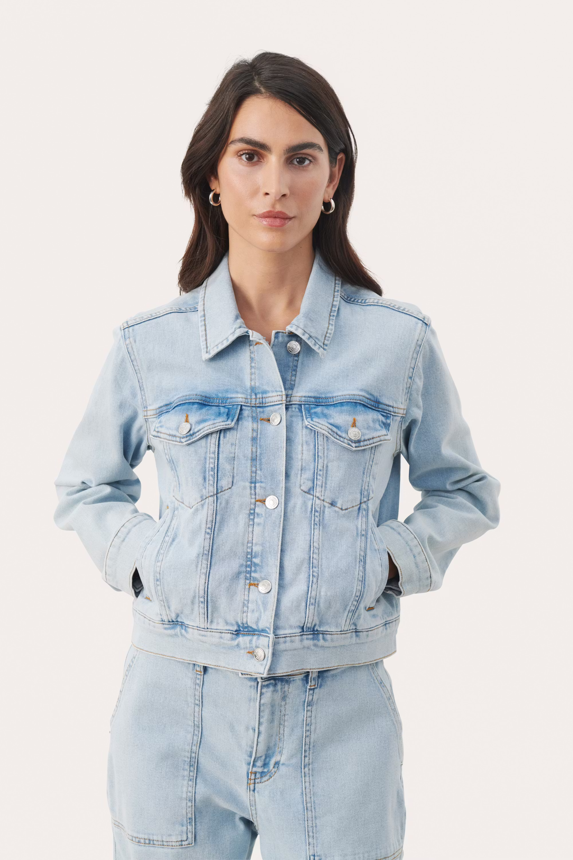 FrederikkaPW Denimjakke LOOKBOOK FRONT 30308506-300146