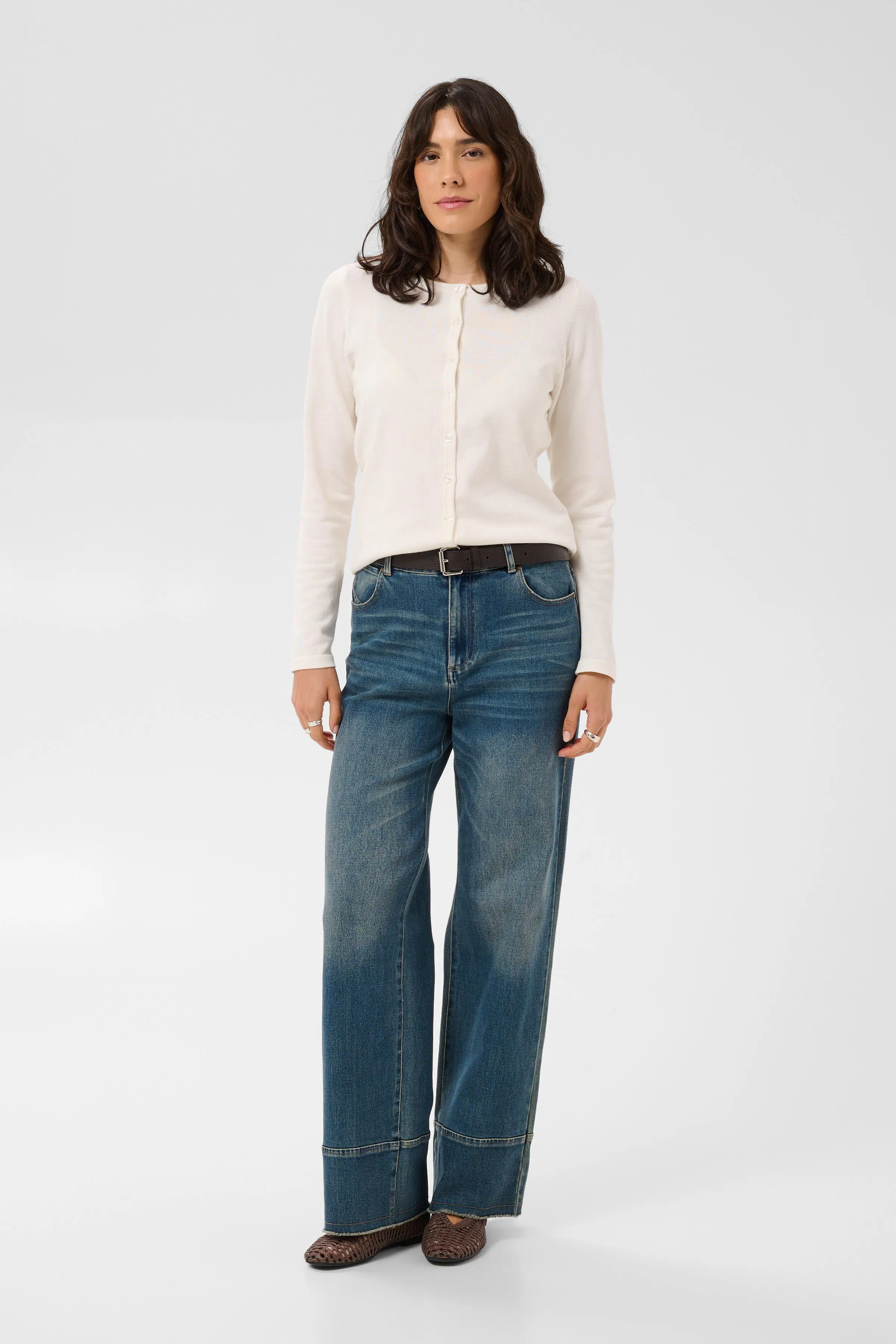 MilaSZ R-Neck Cardigan LOOKBOOK FRONT 30500005-110605