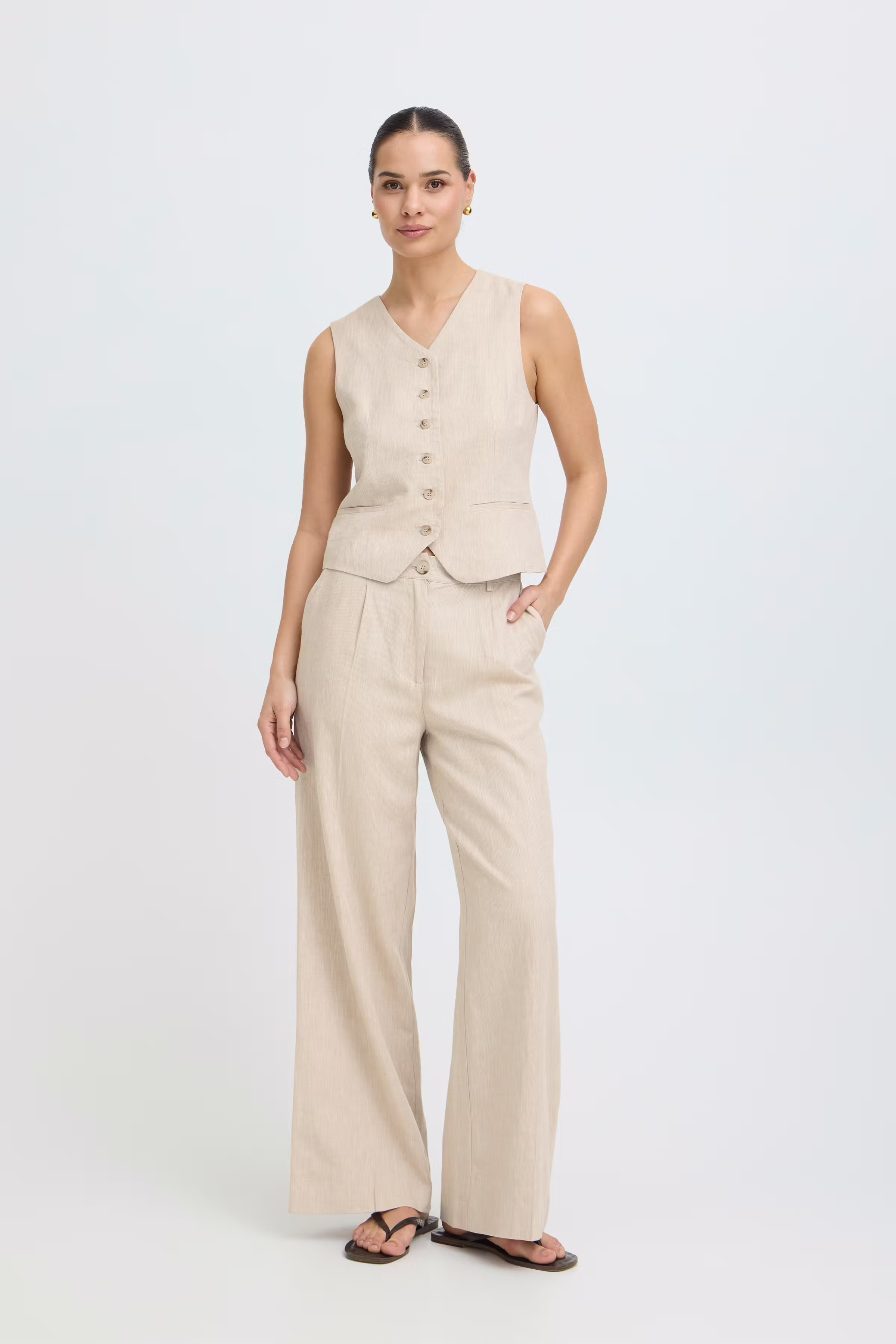 BYDAZIA Bukser LOOKBOOK FRONT 20818749-135304