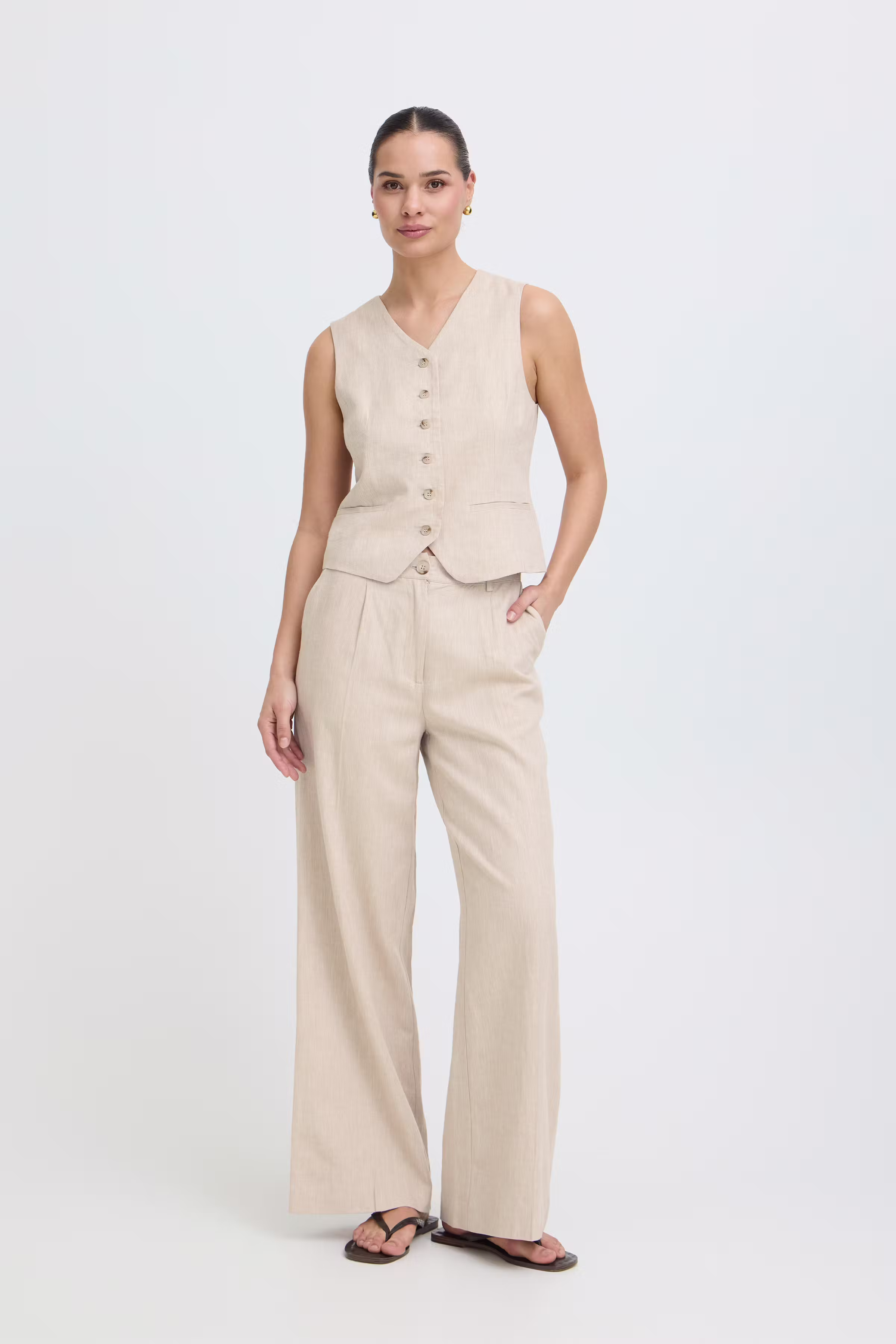 BYDAZIA Bukser LOOKBOOK FRONT 20818749-135304