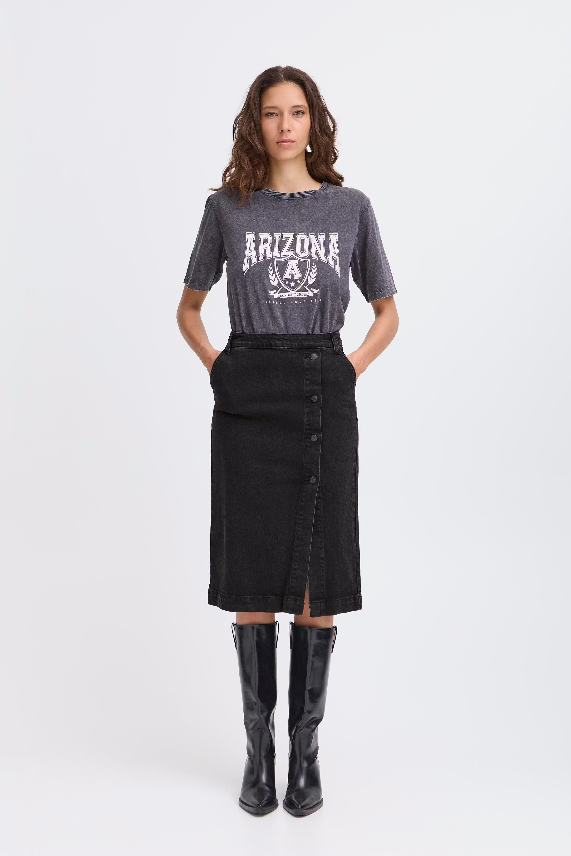 BYLARA Skjørt LOOKBOOK FRONT 20817009-200465