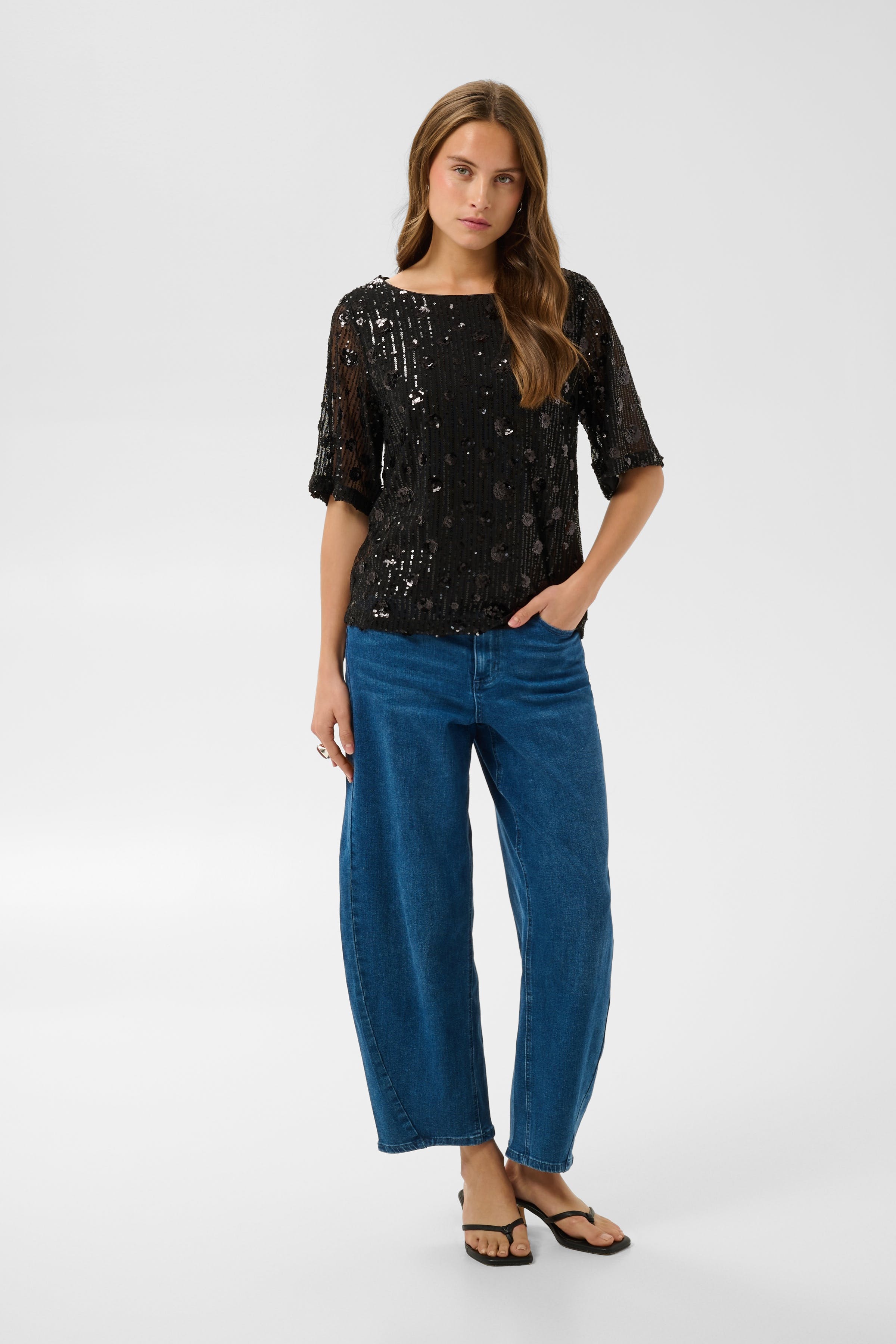 KAgrace Sequin Blouse LOOKBOOK FRONT 10512320-100121