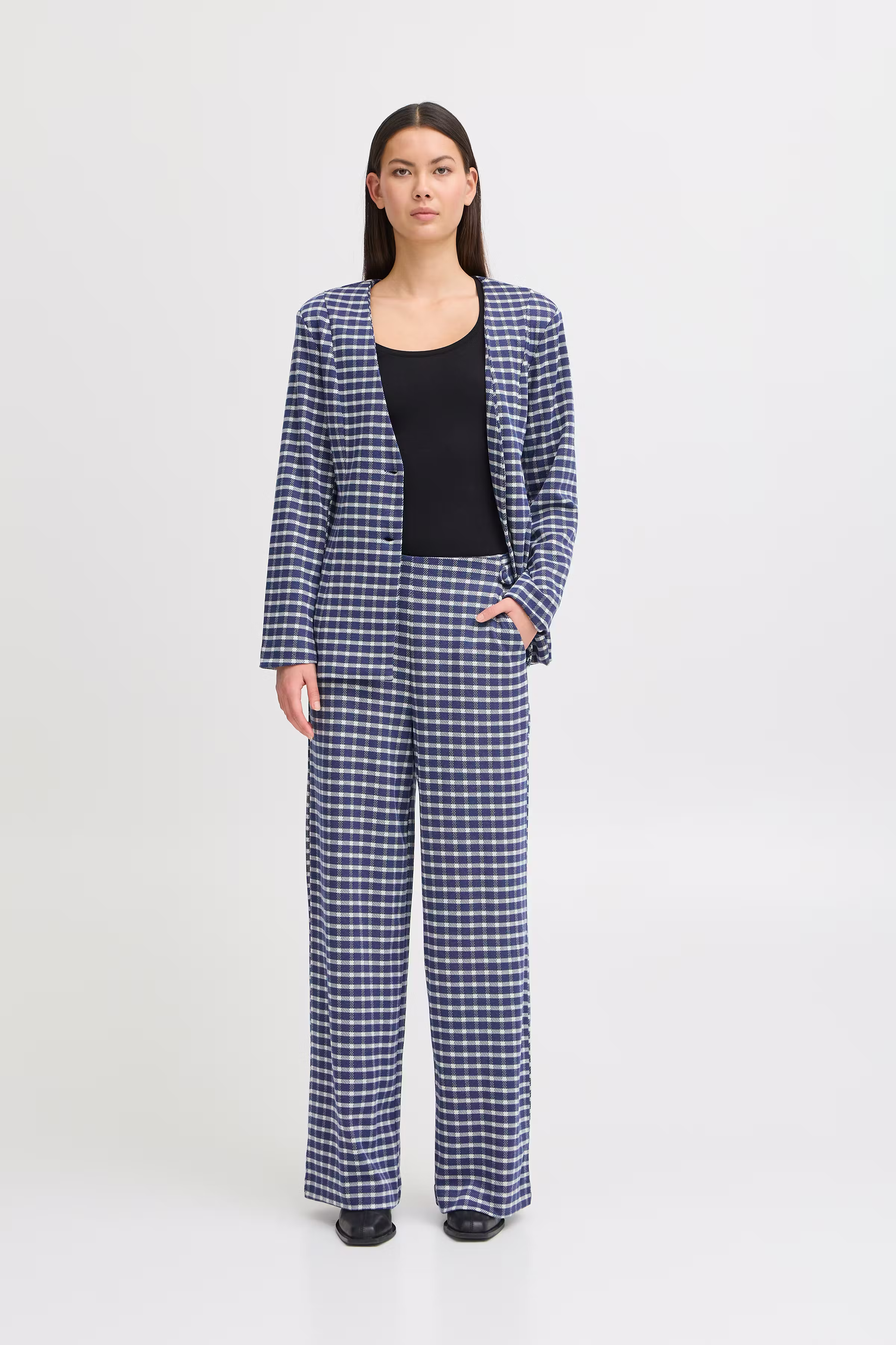 IHKATE CHECLÉ Casual broek LOOKBOOK FRONT 20122527-204151