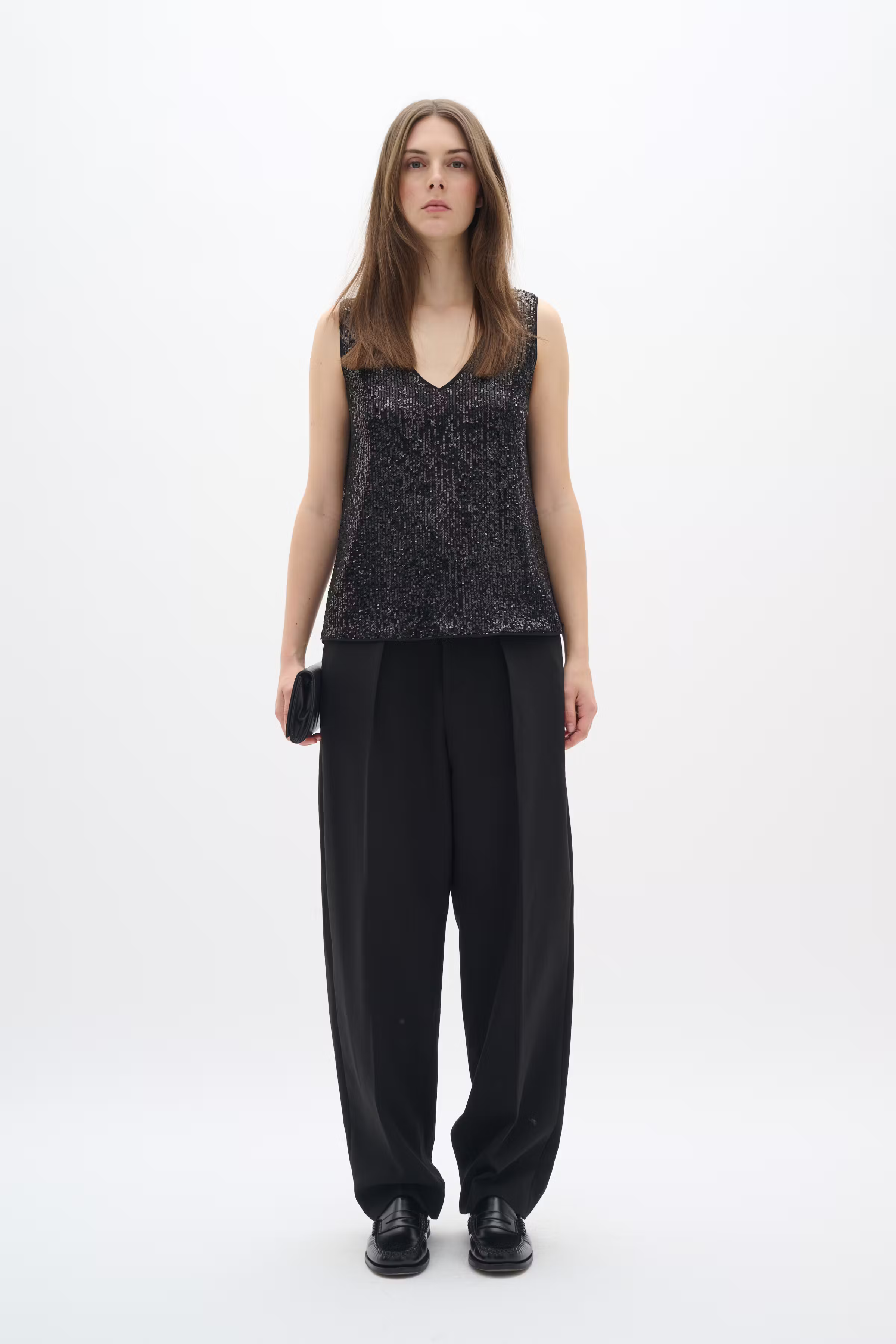 BarbaraIW Paillette Top LOOKBOOK FRONT 30109888-194008