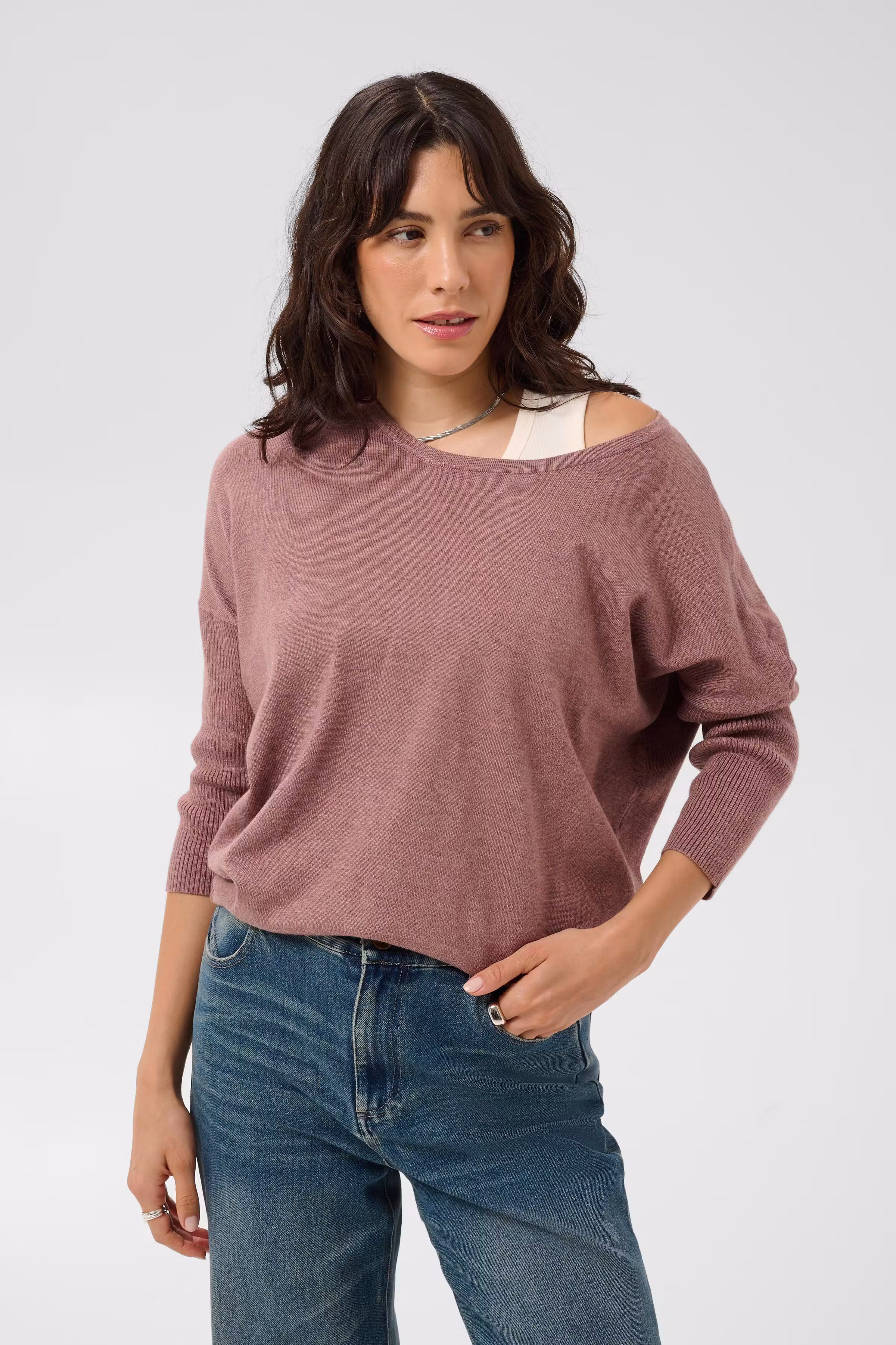 MilaSZ R-Neck Pullover LOOKBOOK FRONT 30500003-1715101