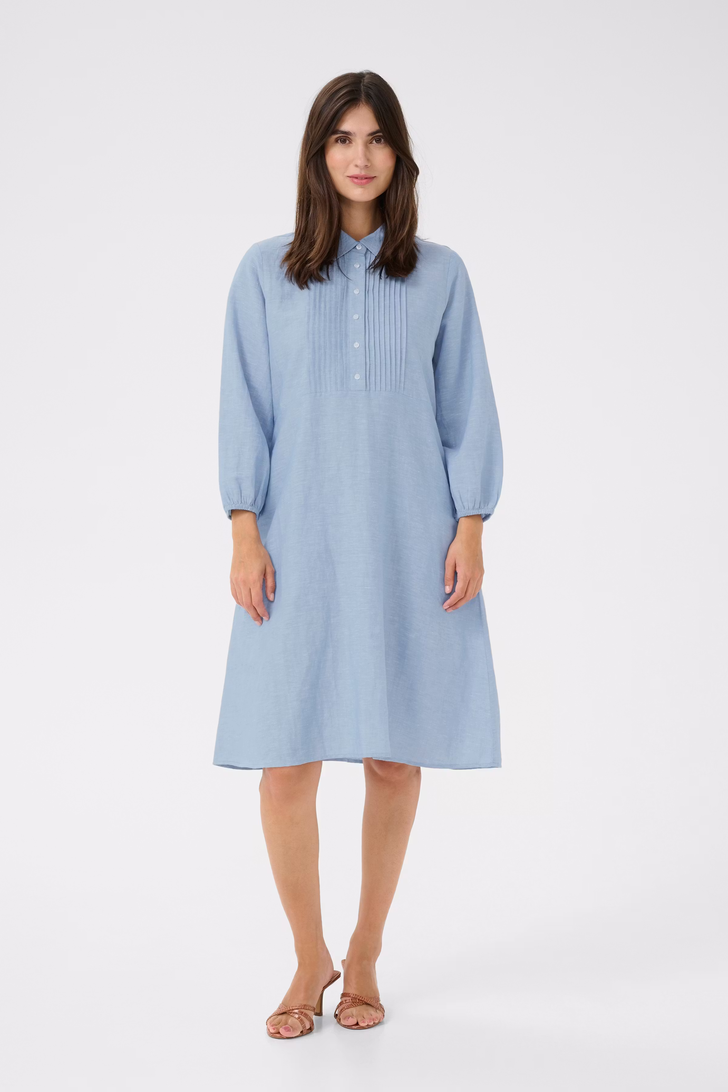 CUlopi Linen Dress LOOKBOOK FRONT 50111895-153919