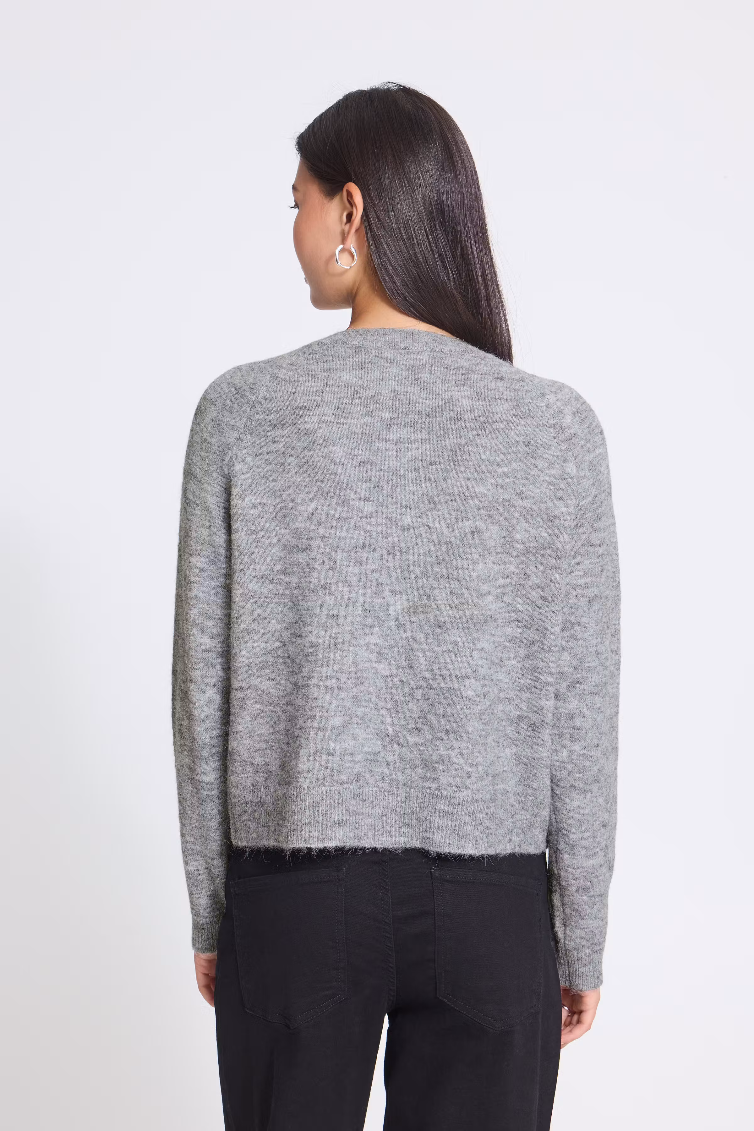 IHSAGE Cardigan LOOKBOOK BACK 20126708-1639151
