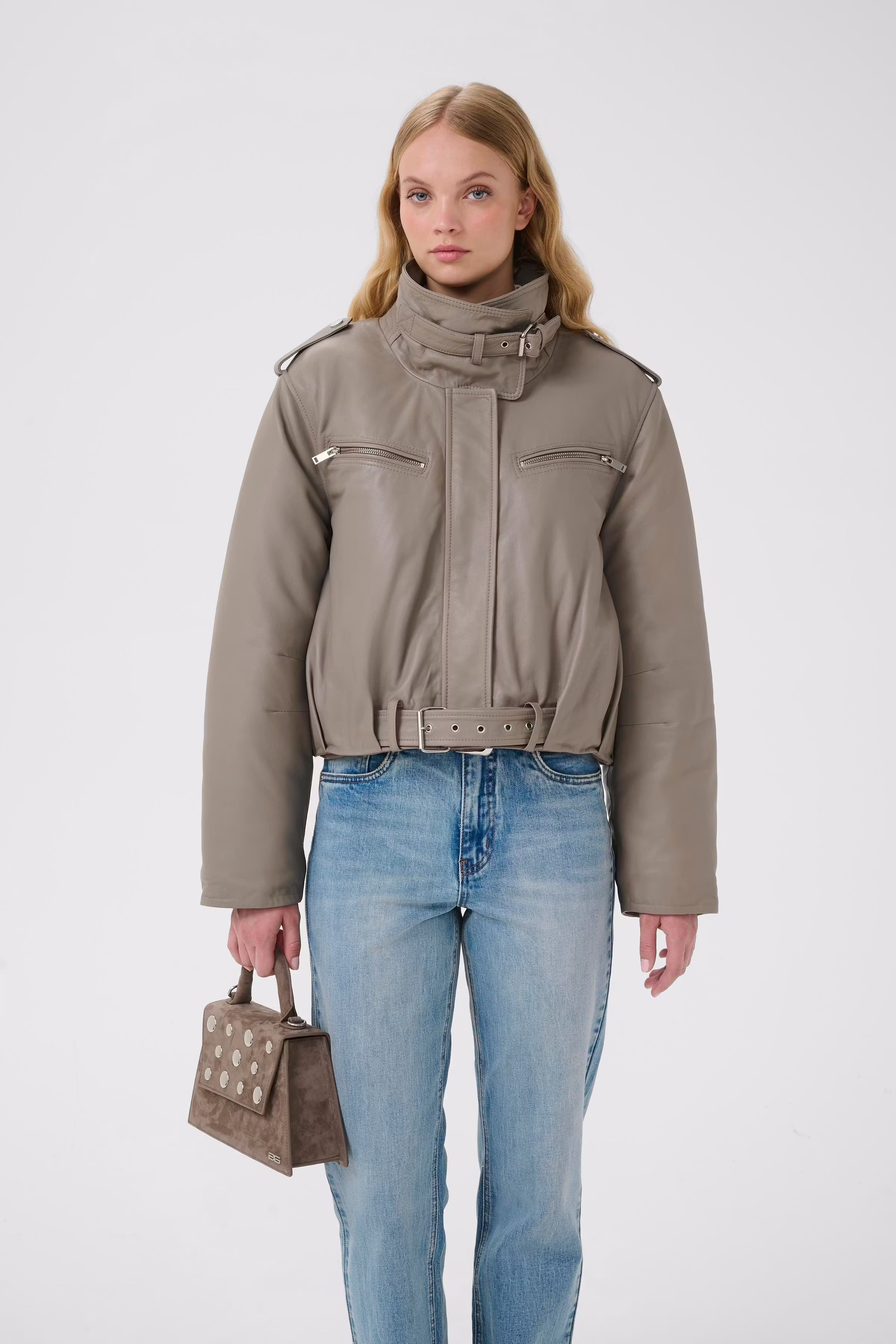 GZleva Læderjakke LOOKBOOK FRONT 10910322-107731