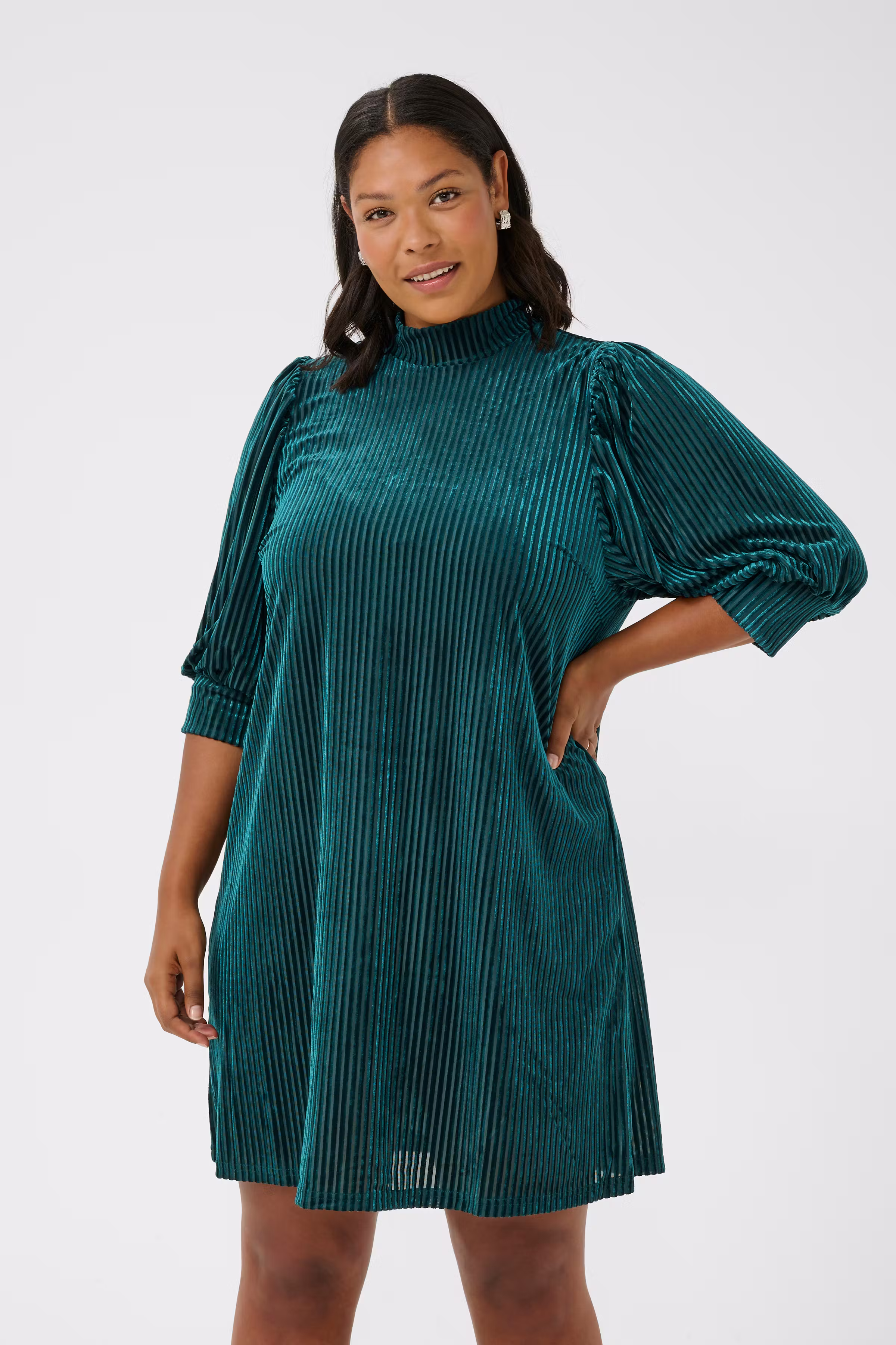 KCcacanna Velourkjole LOOKBOOK FRONT 10581209-106796