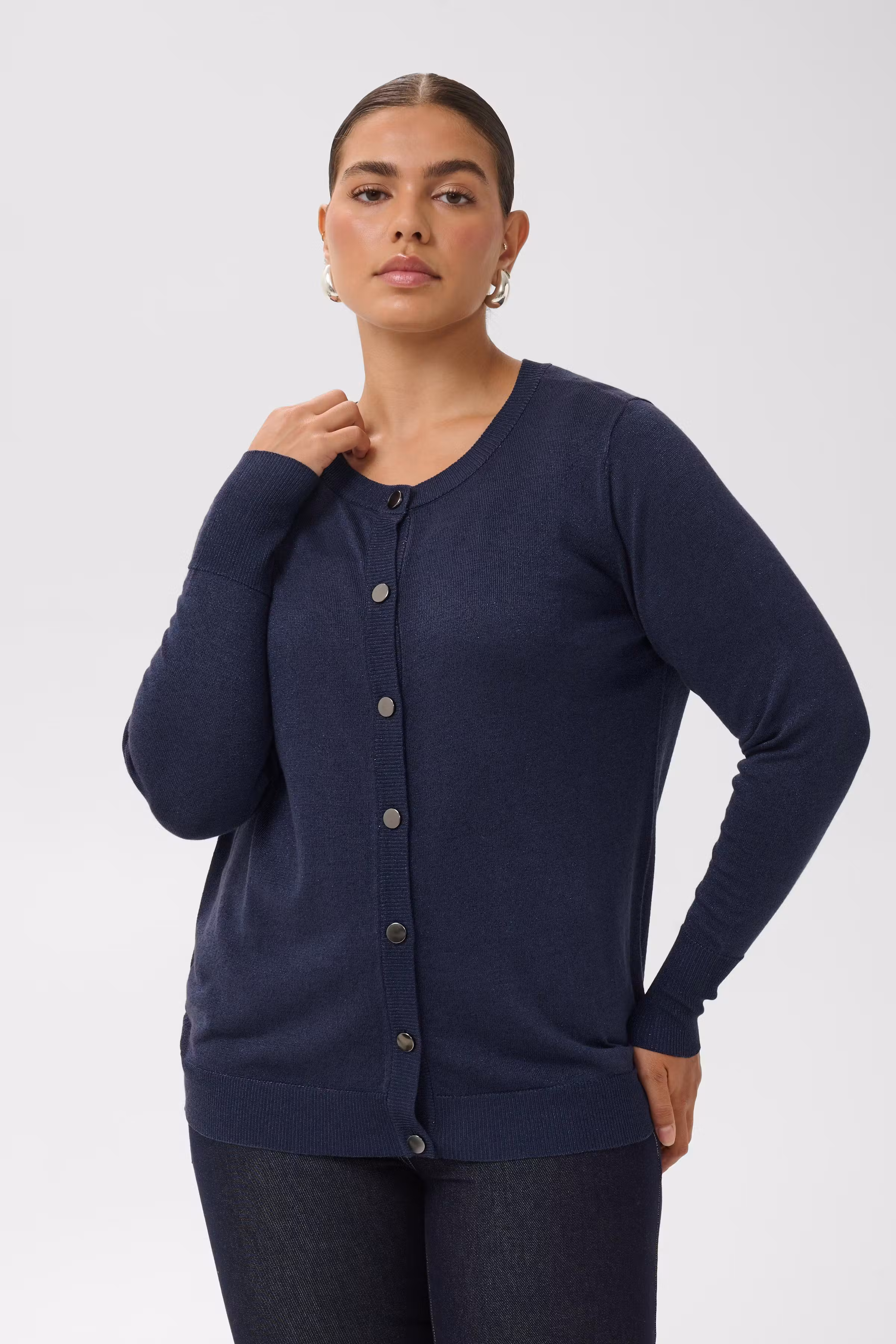 KCregitta Glitzer Cardigan LOOKBOOK FRONT 10583800-193927