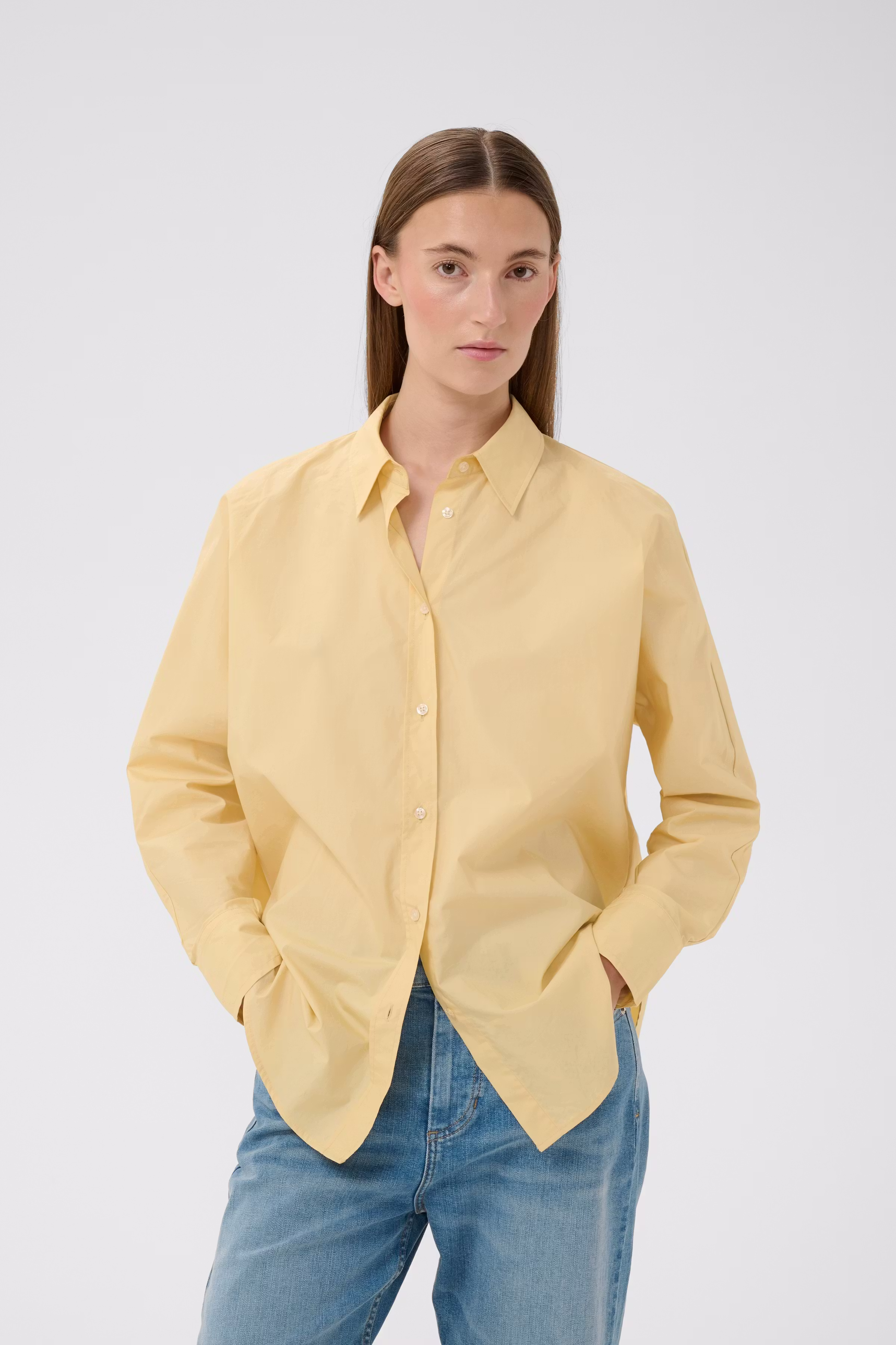 LELOIW Oversize Poplin Hemd LOOKBOOK FRONT 30112345-130916