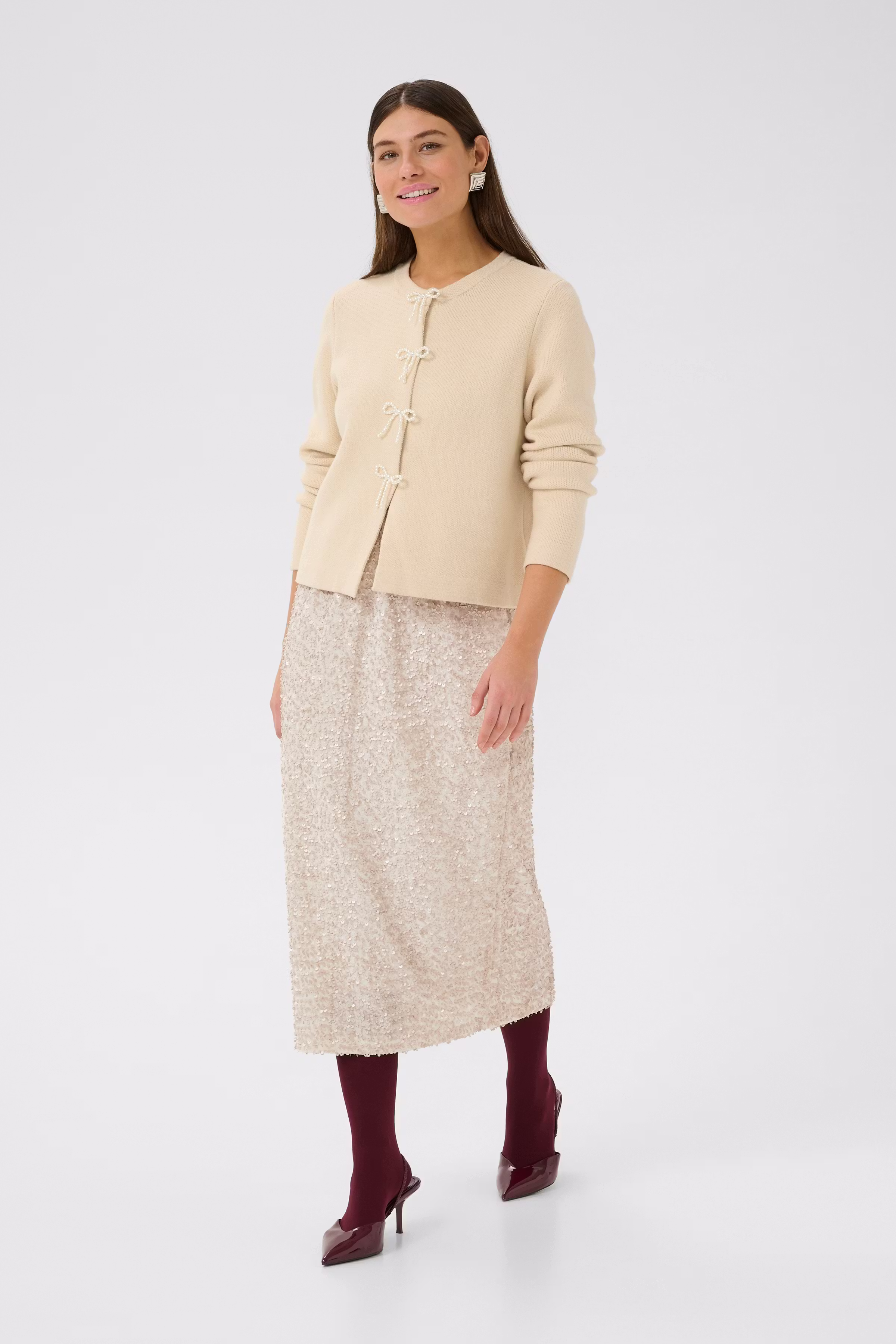 CUnali Paillettenrock LOOKBOOK FRONT 50112484-120304