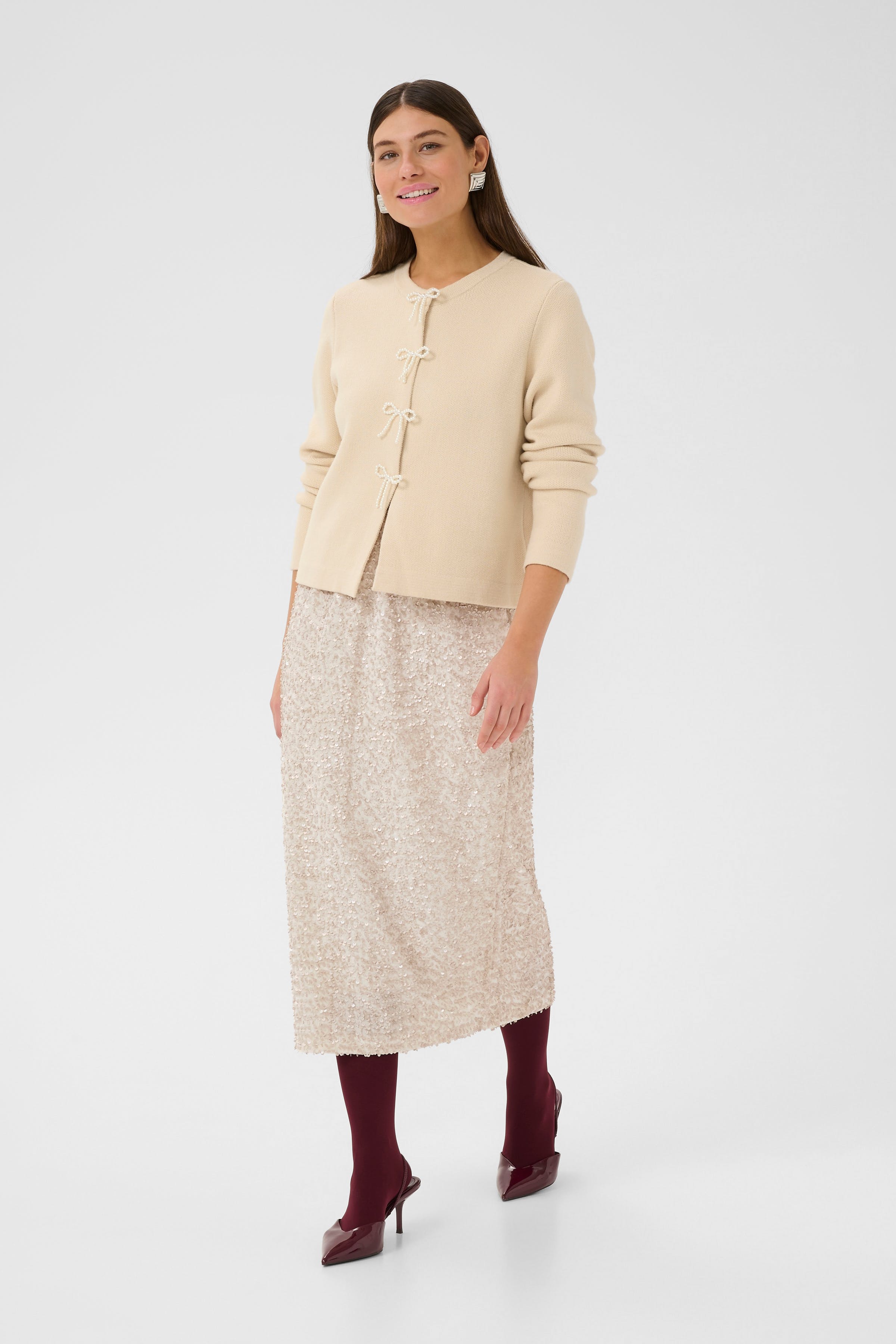 CUnali Paillettenrock LOOKBOOK FRONT 50112484-120304