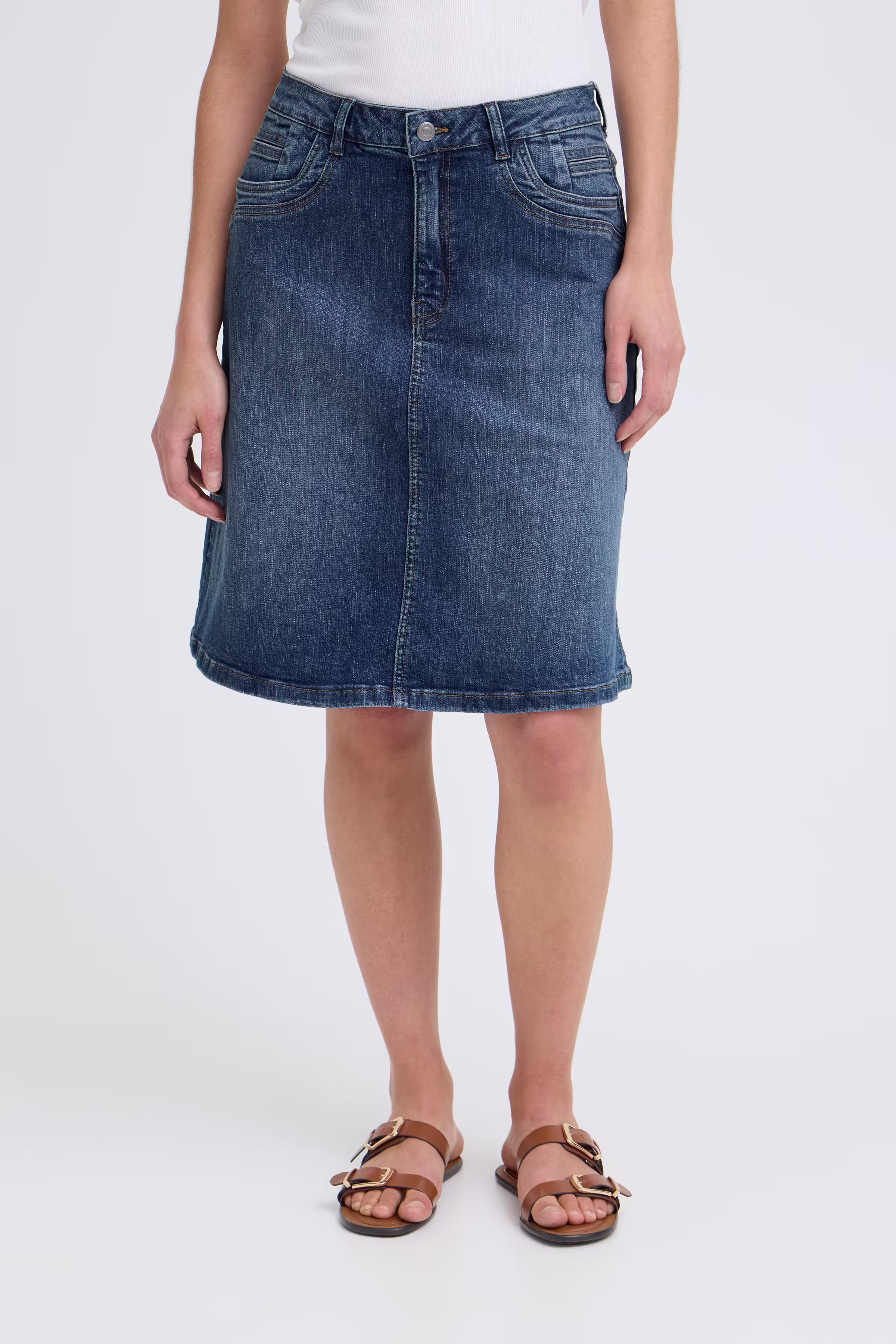 PZKATJA Skjørt LOOKBOOK FRONT 50208832-200002