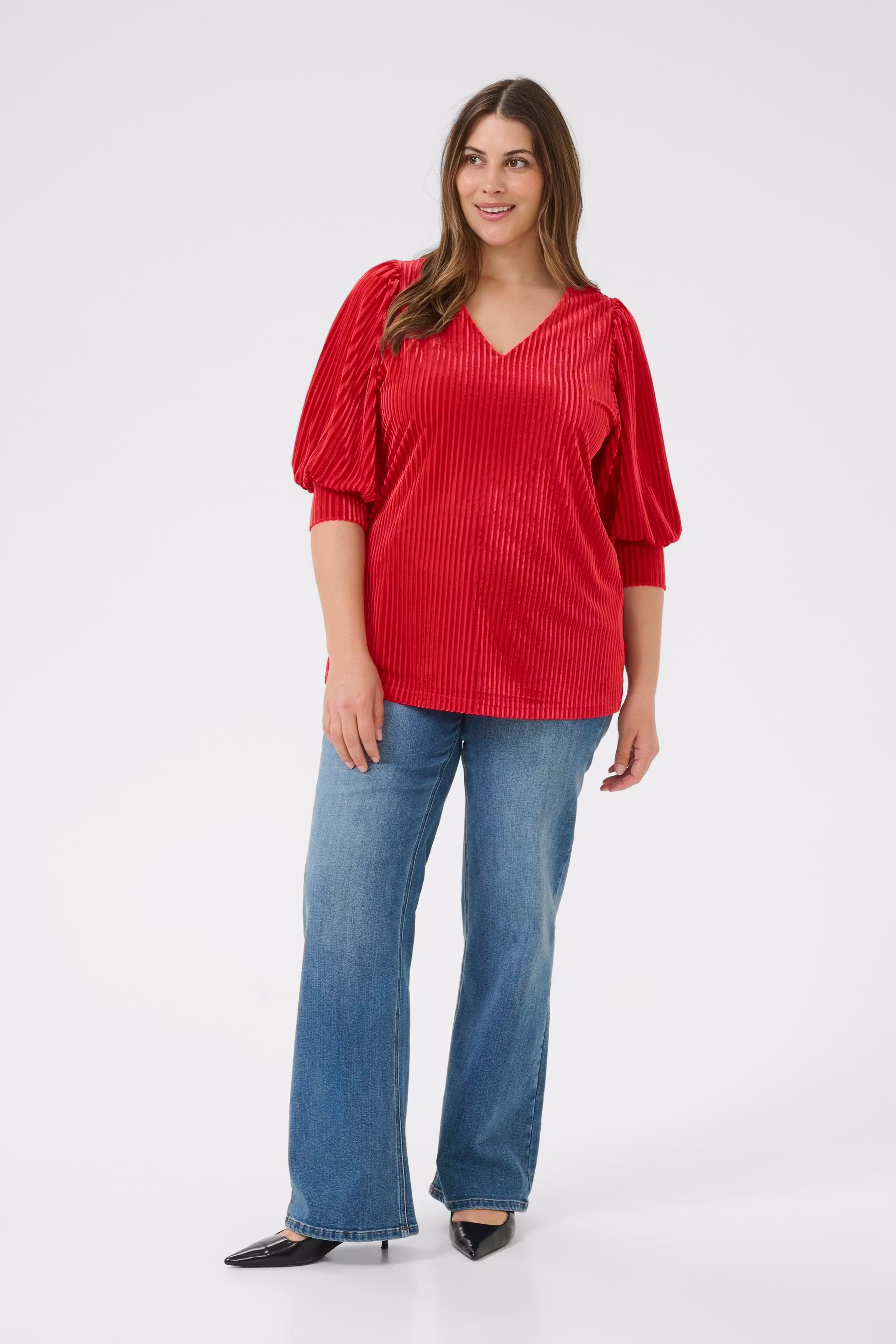 KCcacanna Velour Blouse LOOKBOOK FRONT 10581210-106907