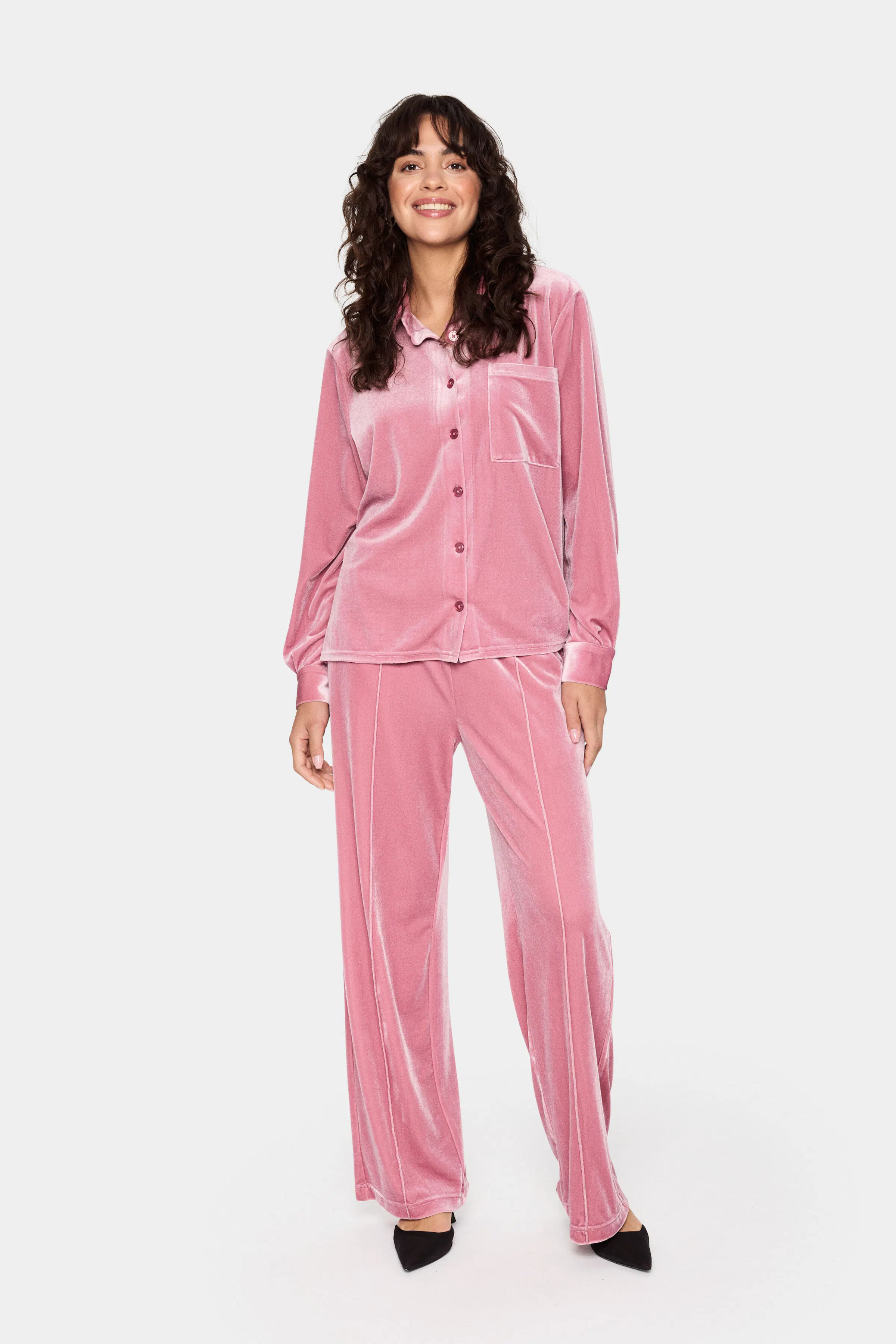 HenrikaSZ Velour  Skjorte LOOKBOOK FRONT 30513616-161710