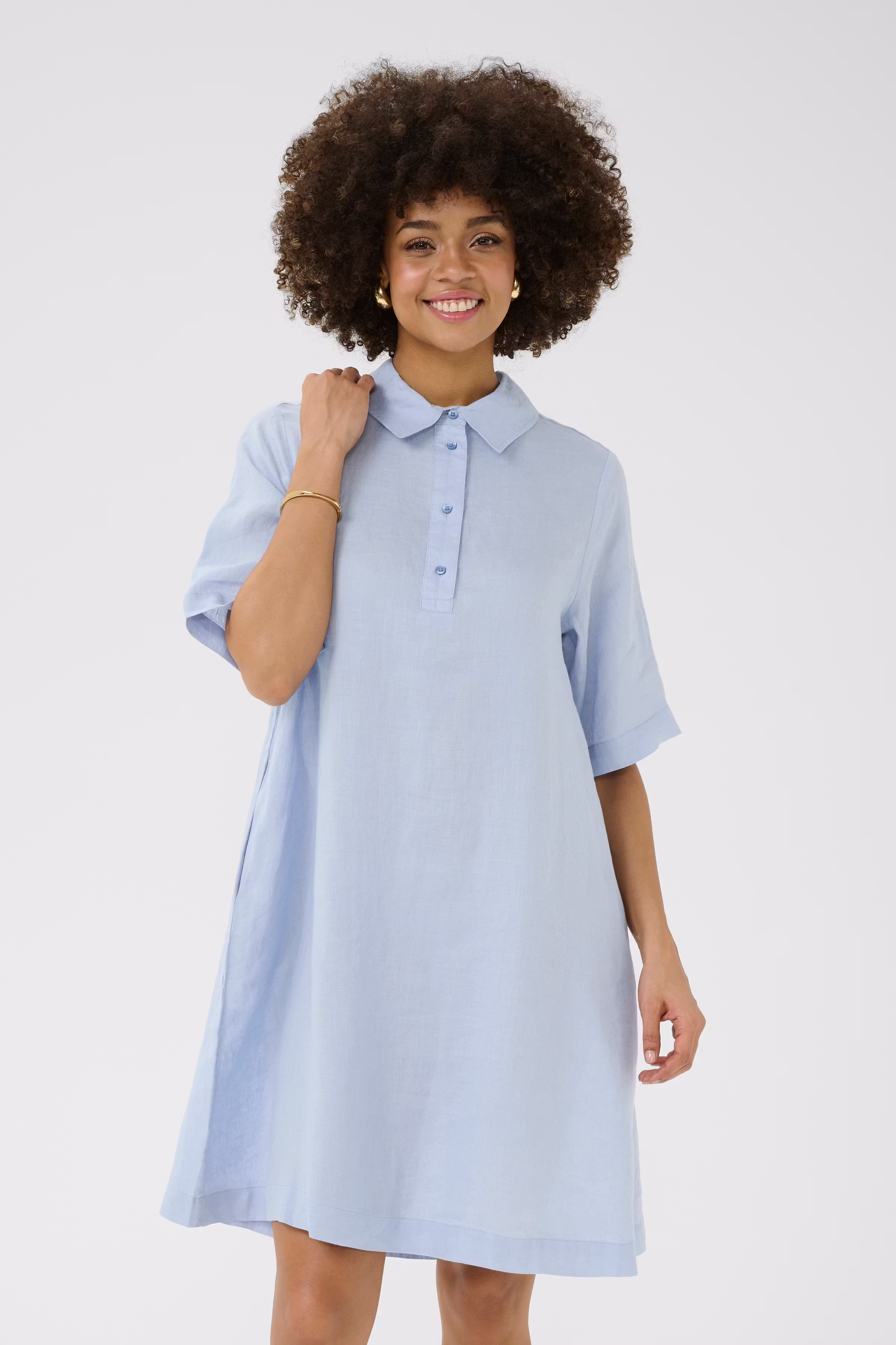 CUnyssa 100% Hørkjole LOOKBOOK FRONT 50111696-164019