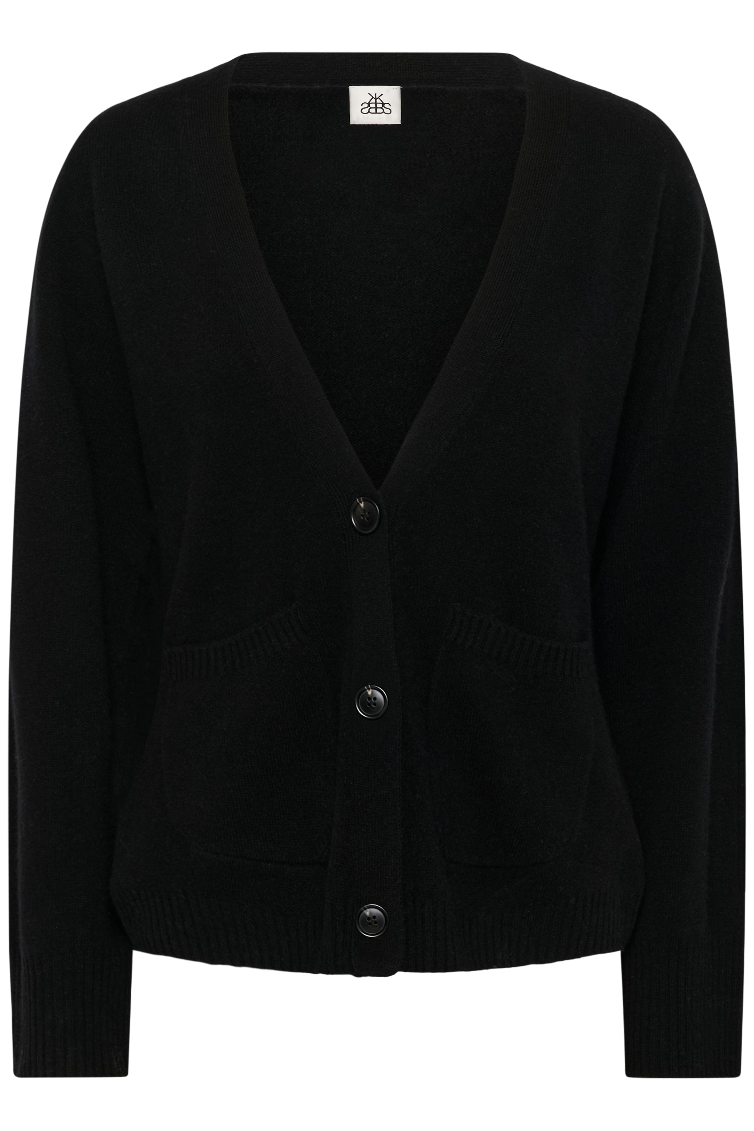 KBAnemone Cardigan in 100% wool PACK FRONT 10105774-194008