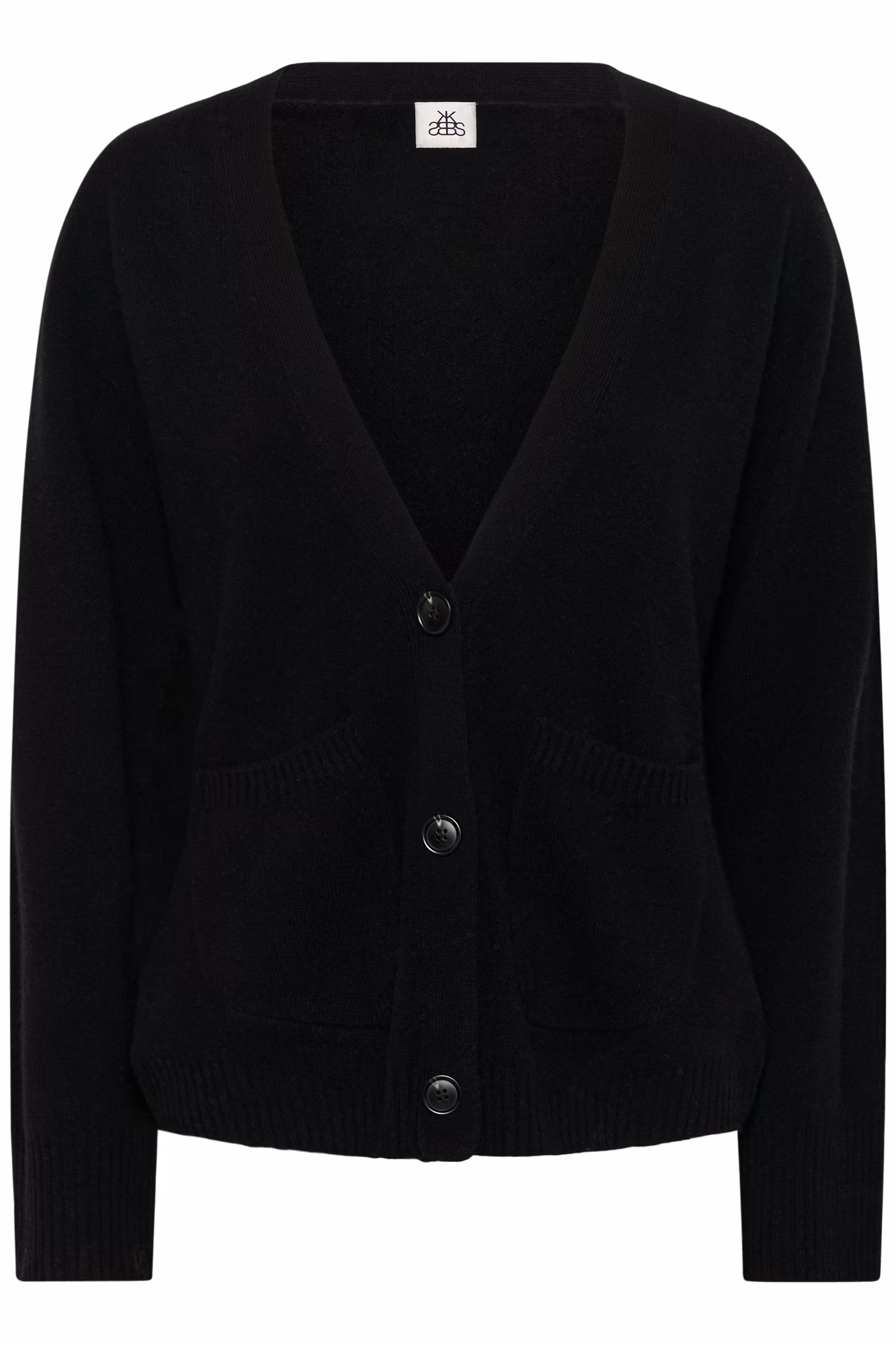 KBAnemone Cardigan in 100% wool PACK FRONT 10105774-194008