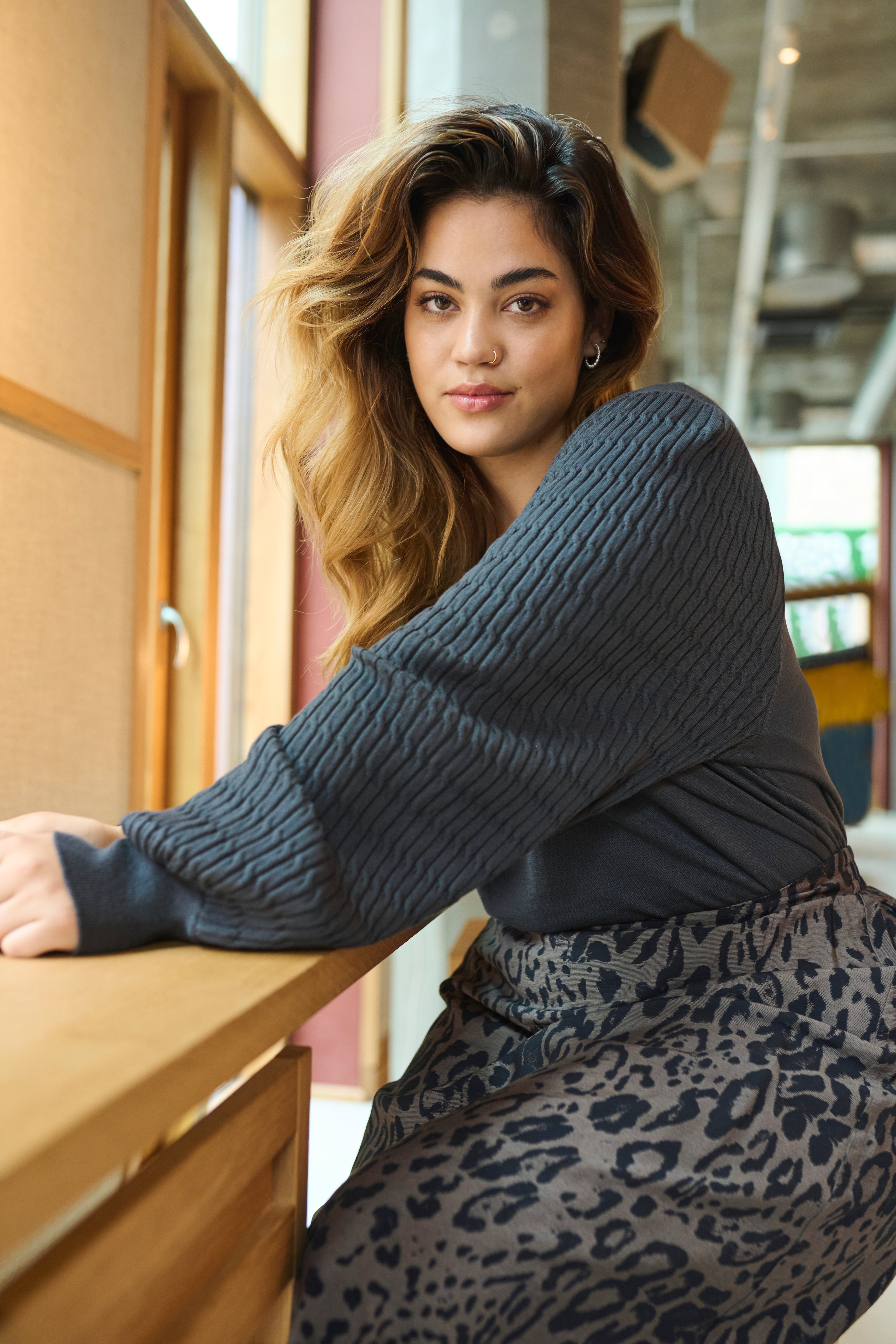 KCjola Leopard Skirt LOCATION NONE 10582538-106279