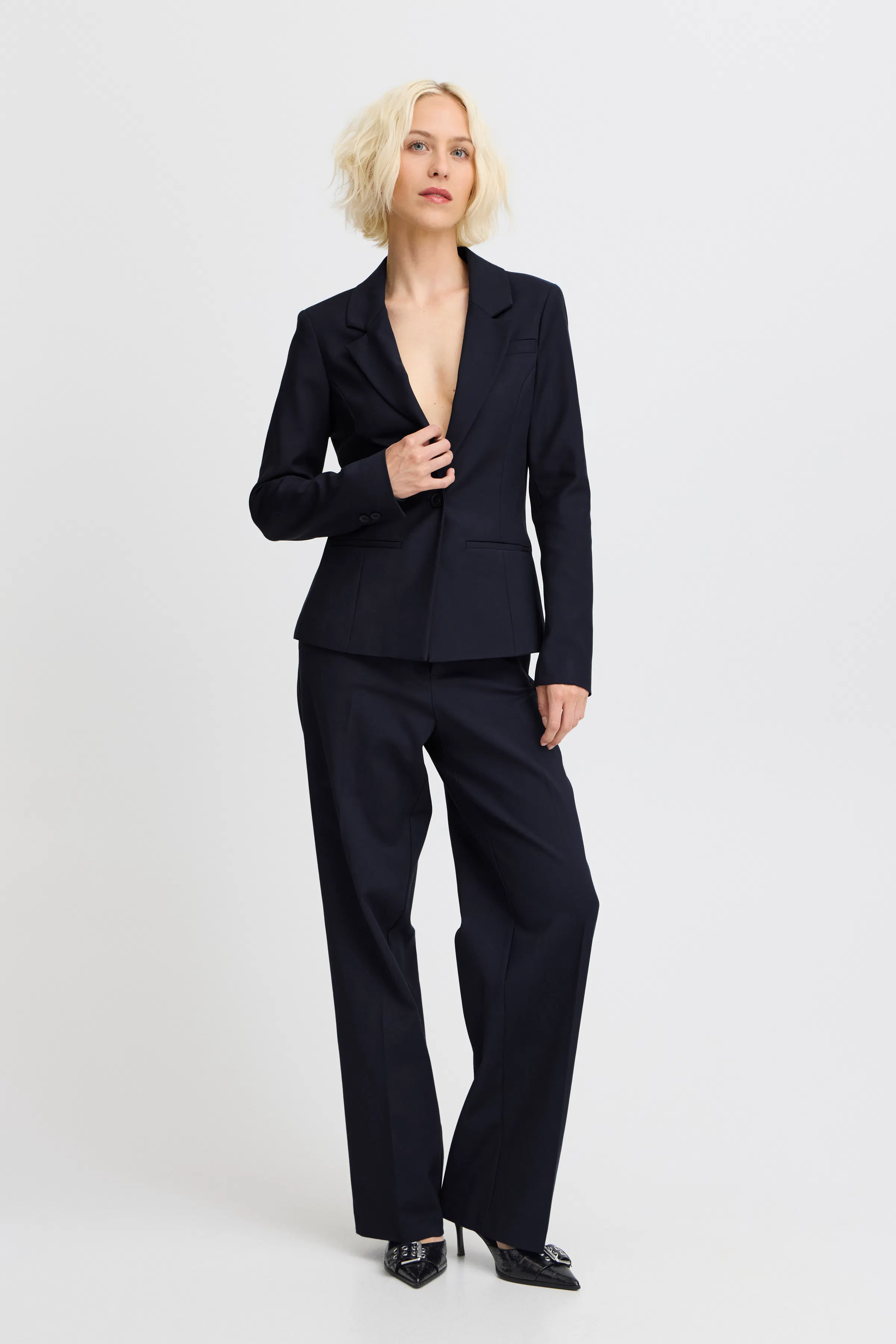 PZBINDY High Waist Wide Leg Bukser LOOKBOOK FRONT 50206519-194020