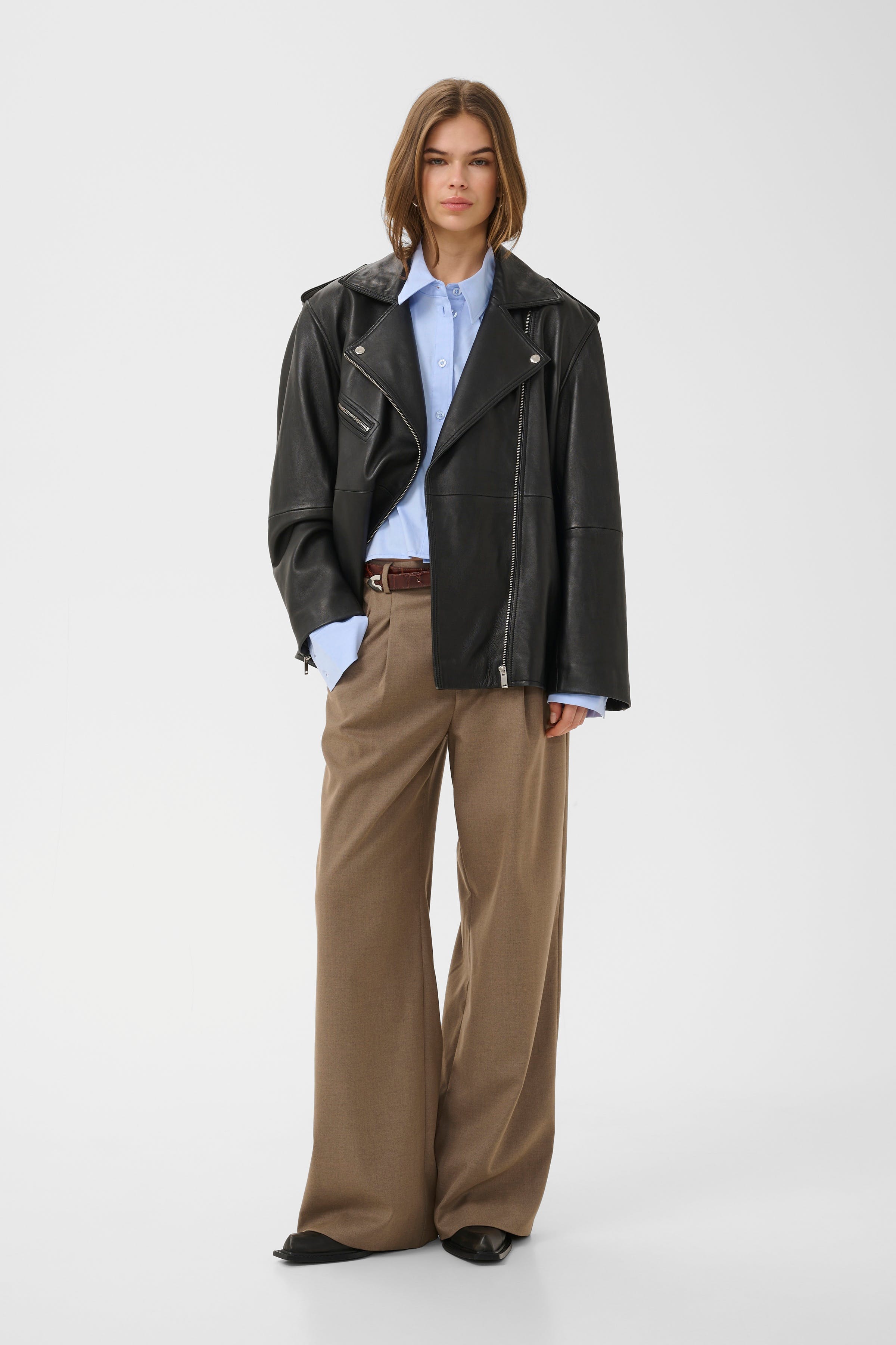 NaomiGZ Leren jas LOOKBOOK FRONT 10909190-100017