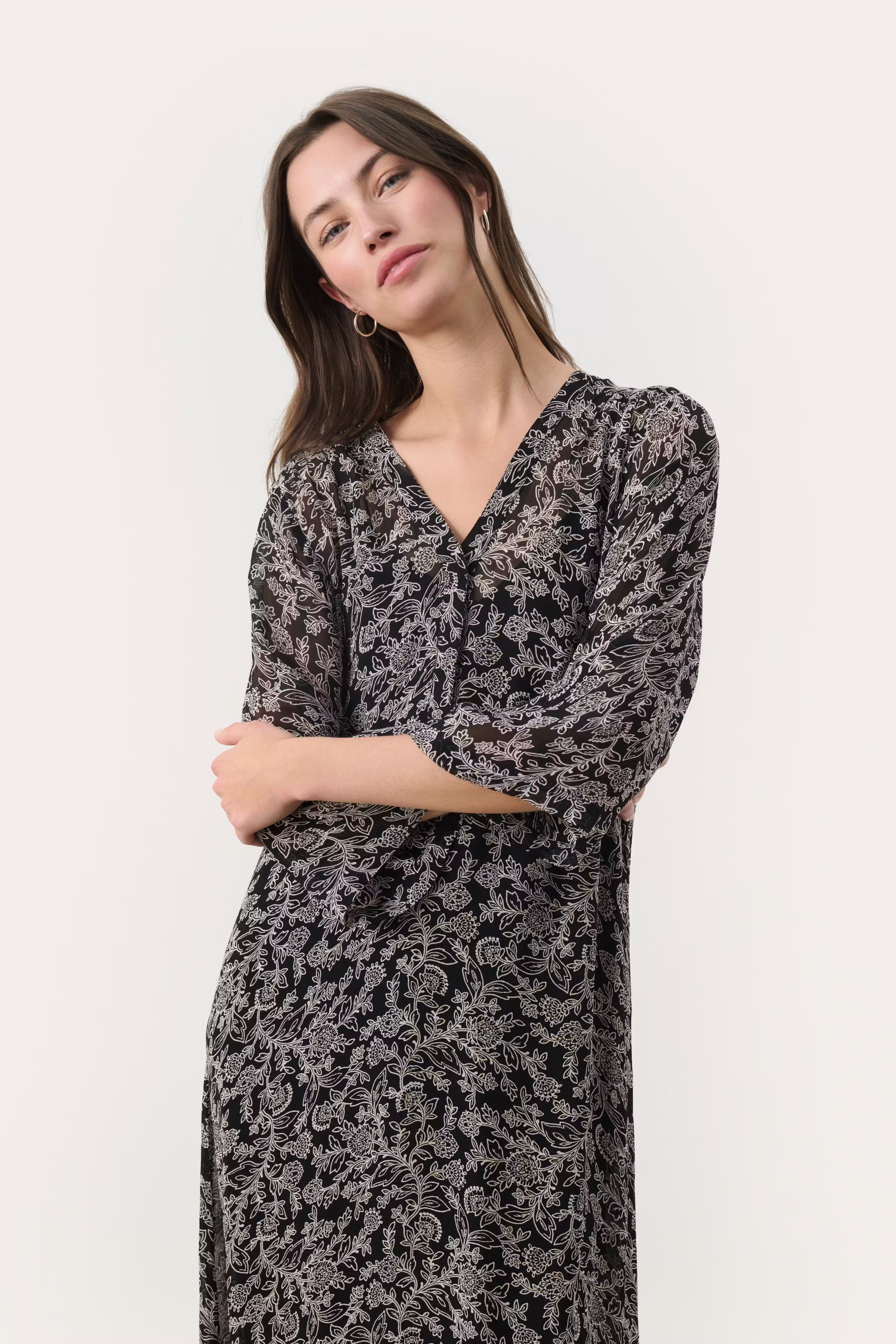 BeritPW Long dress LOOKBOOK FRONT 30307831-304005