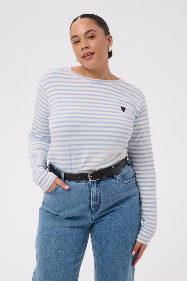 KClia Gestreiftes Langarm-T-Shirt LOOKBOOK FRONT 10580179-110093