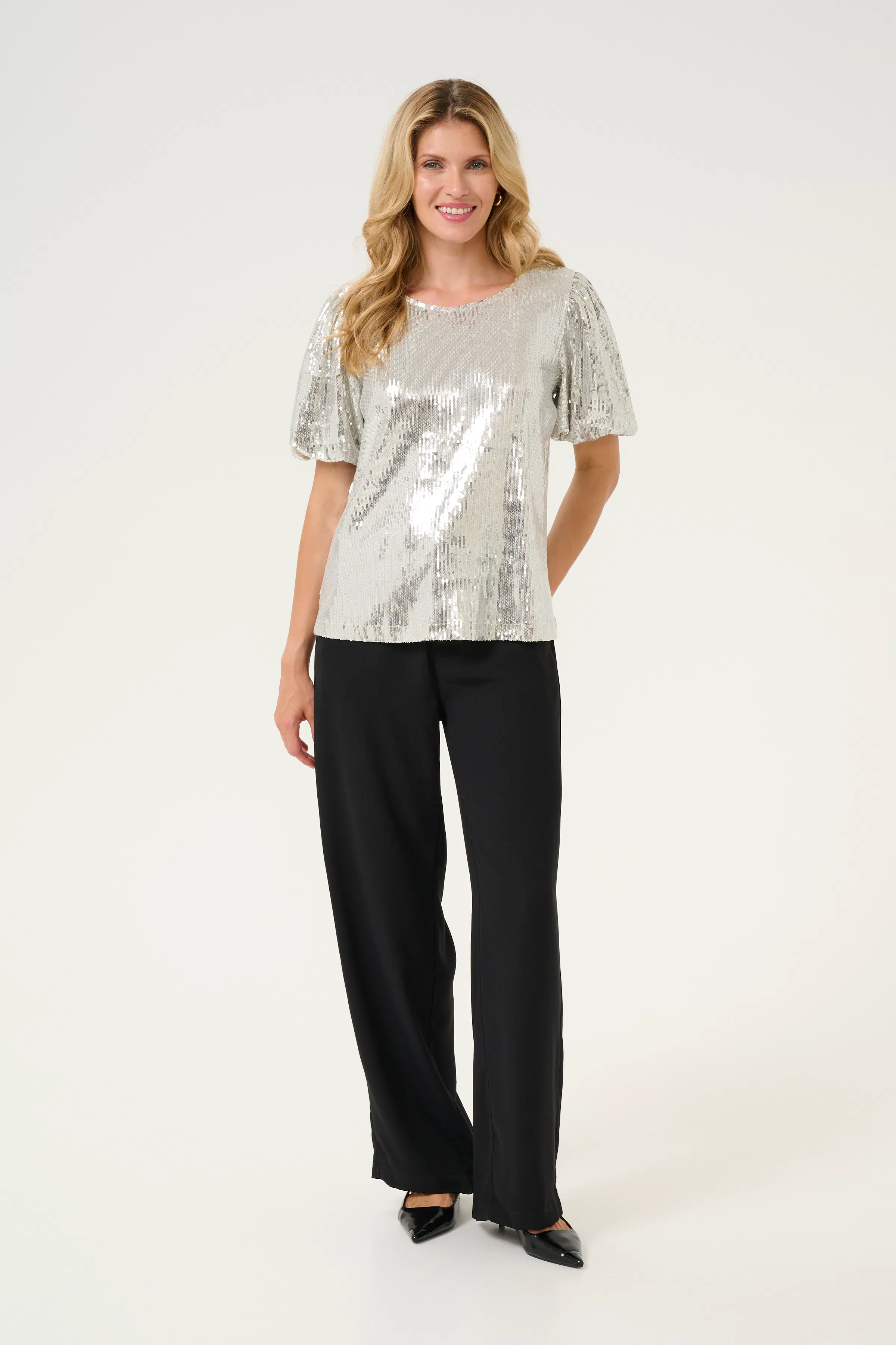 CRFesti Paillettbluse LOOKBOOK FRONT 10613636-107422