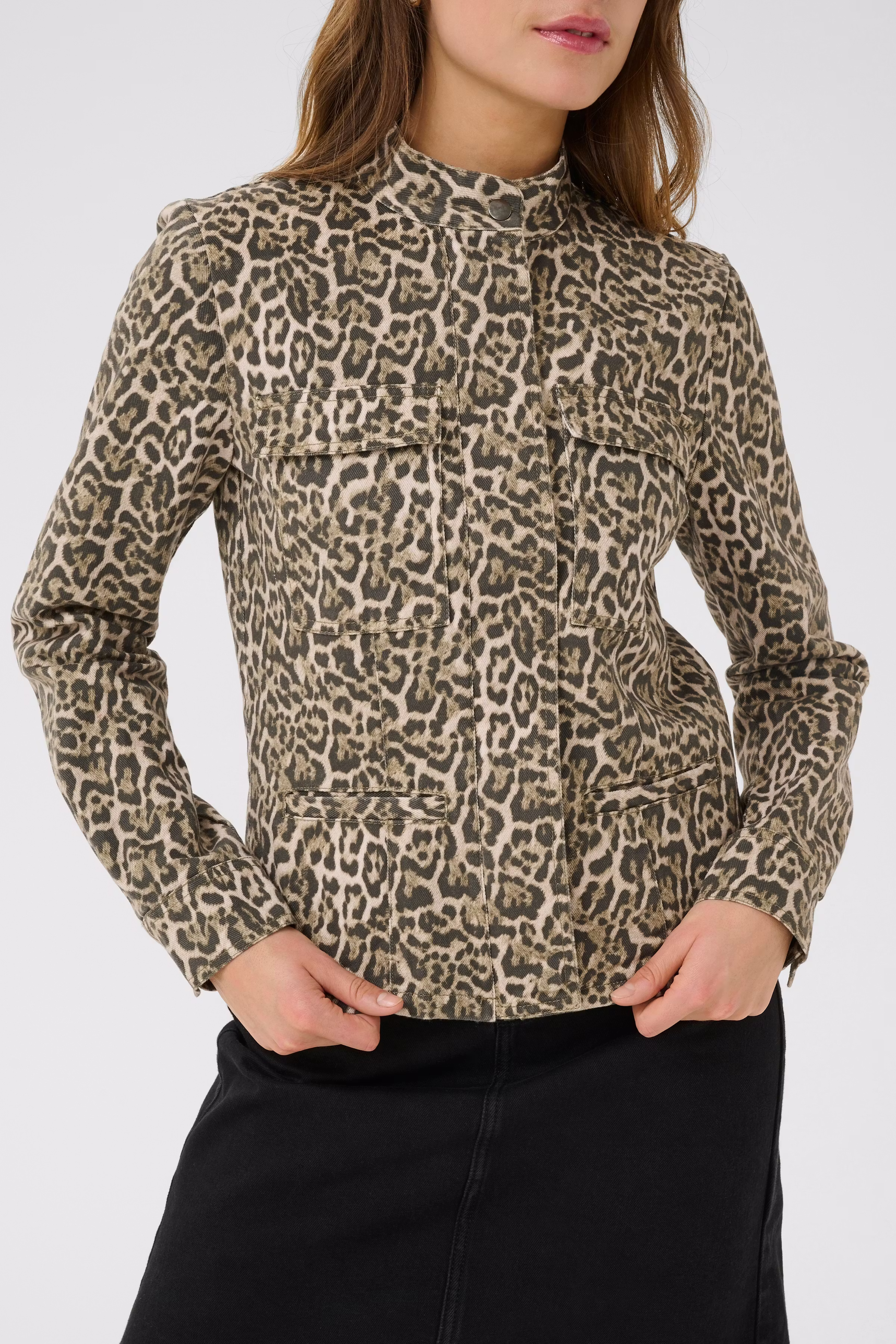 RiverIW Leopard Casual jakke LOOKBOOK DETAIL 30110455-300824