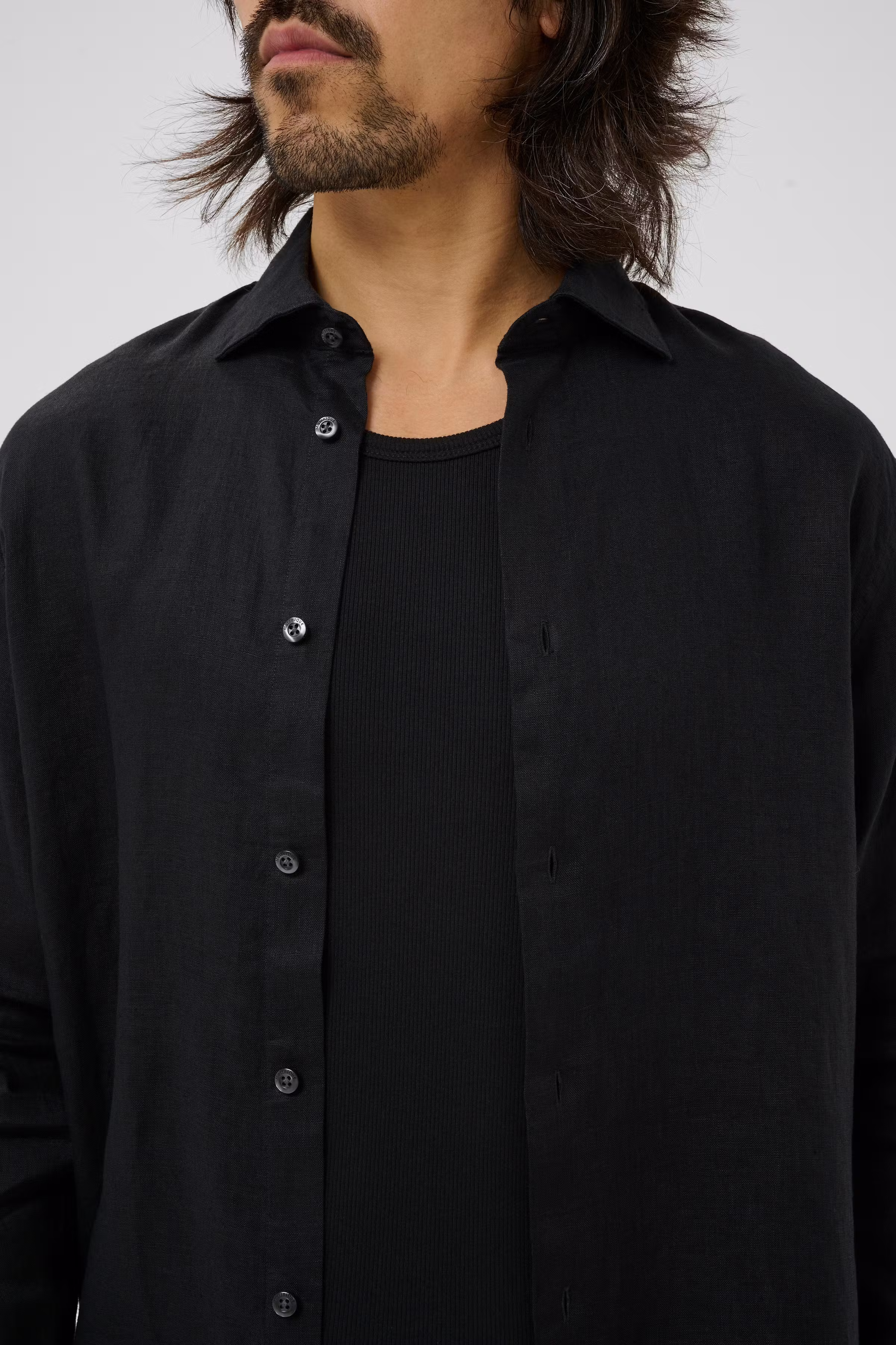 MAmarc linnen overhemd LOOKBOOK DETAIL 30205841-300275