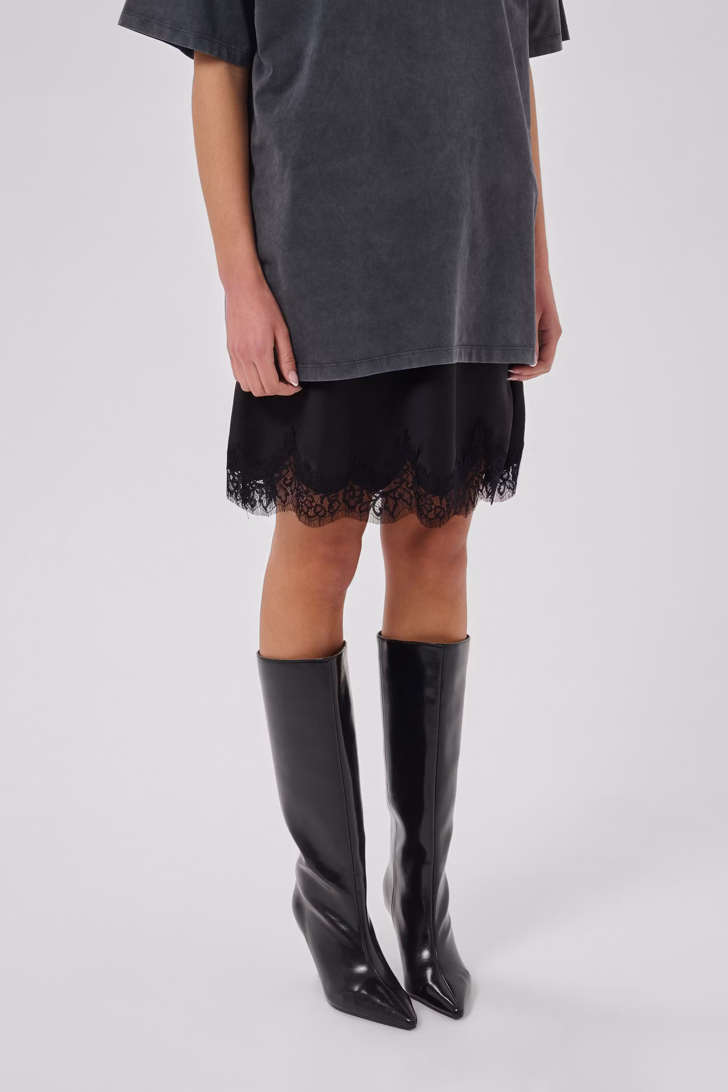 MWBrenda Nederdel med blondekant LOOKBOOK FRONT 10705716-100031