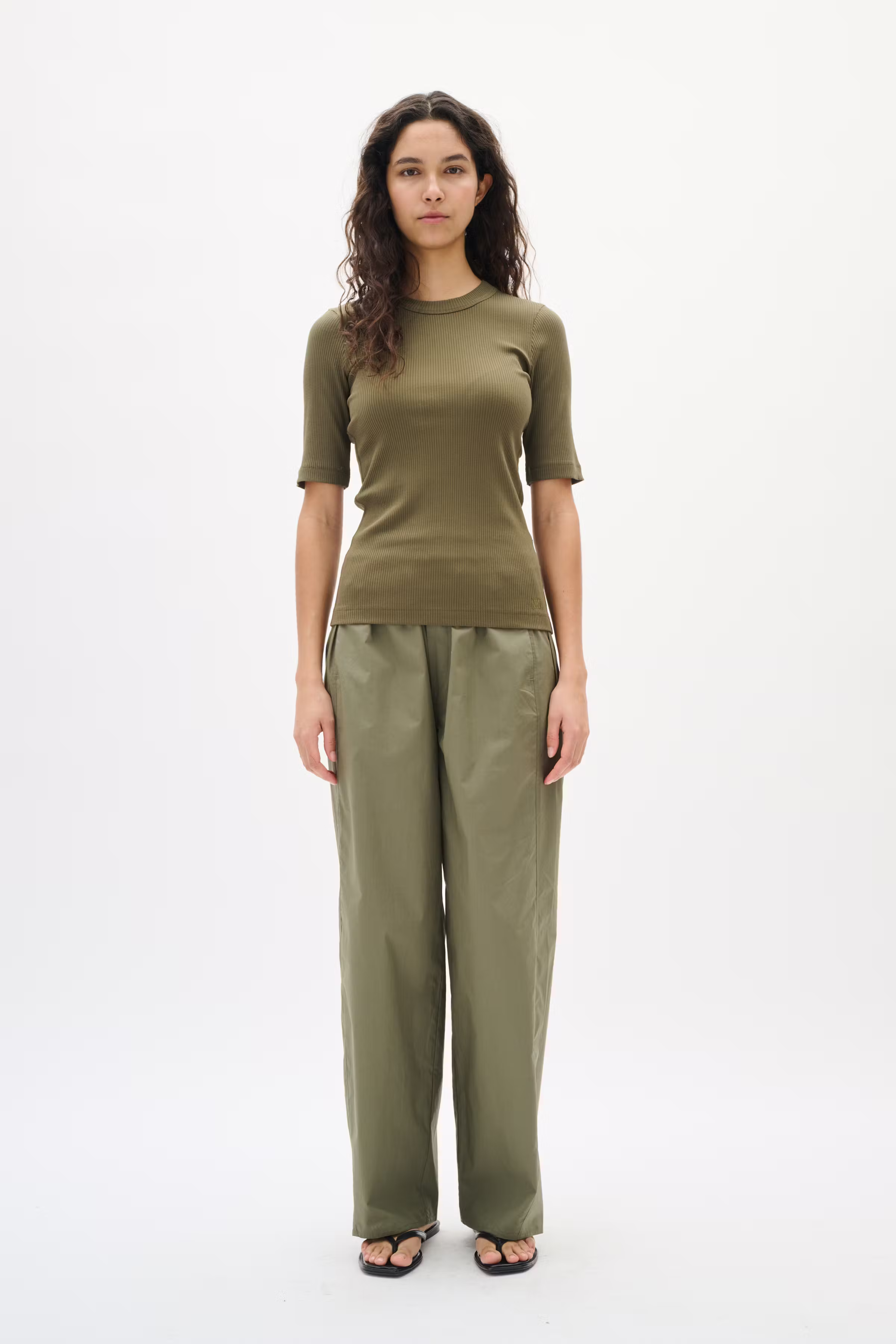 KennaIW Poplin Trousers LOOKBOOK FRONT 30110533-180515