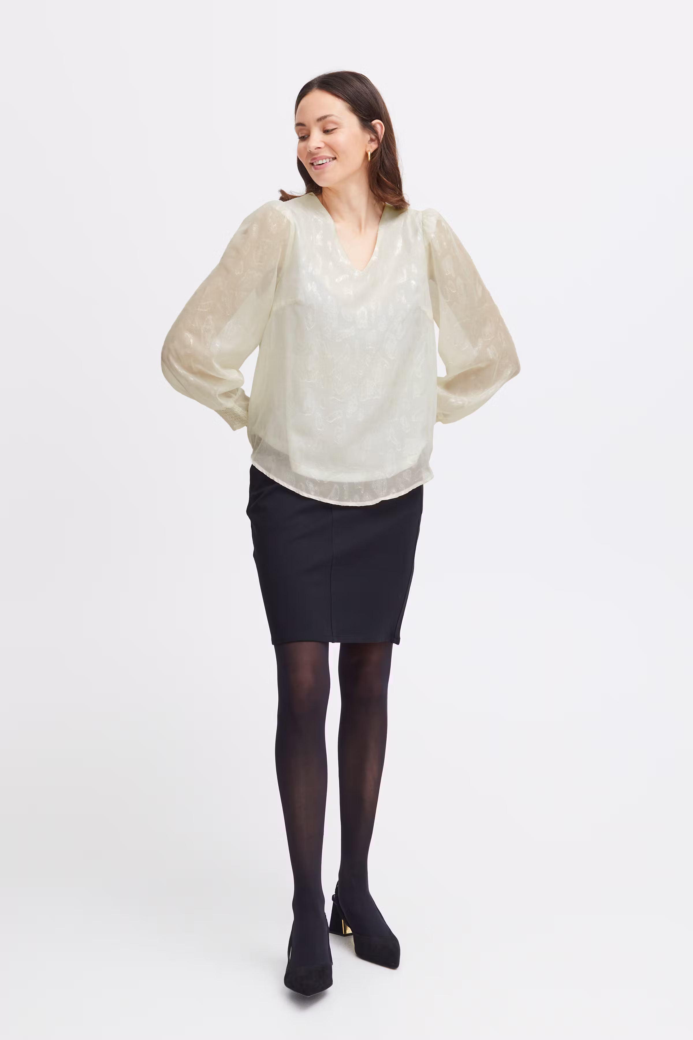 FRSPARKLY Bluse LOOKBOOK FRONT 20613003-120304