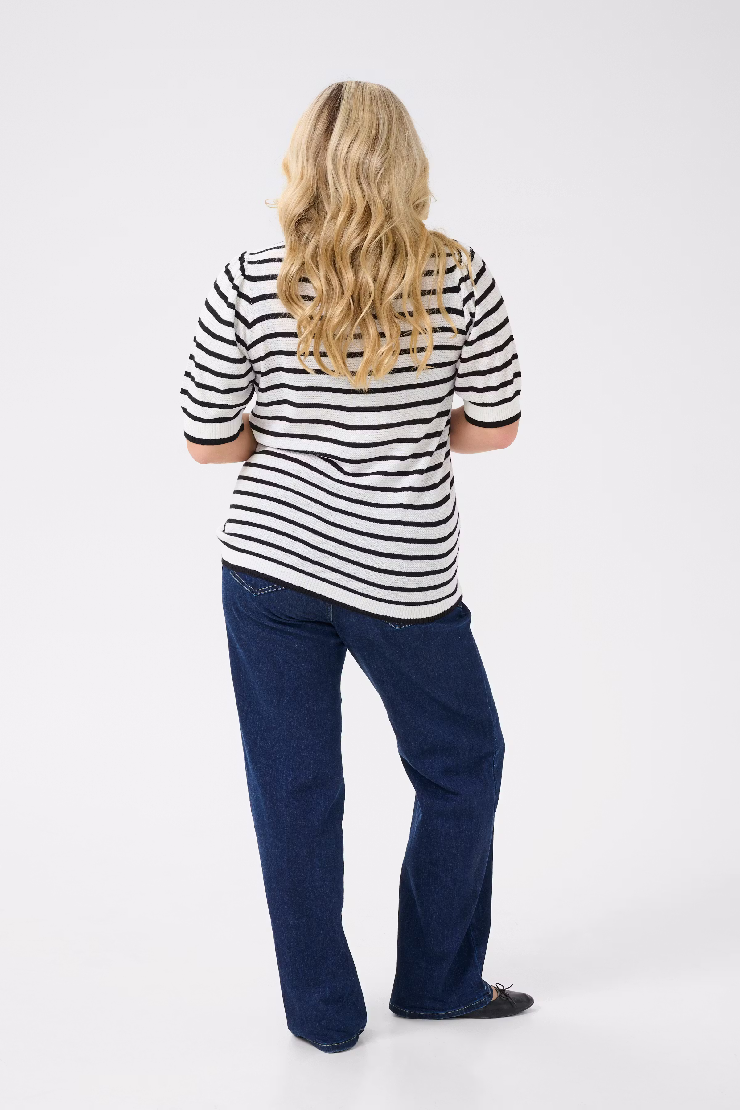 KCamana Stribet Poloshirt LOOKBOOK BACK 10583416-107774