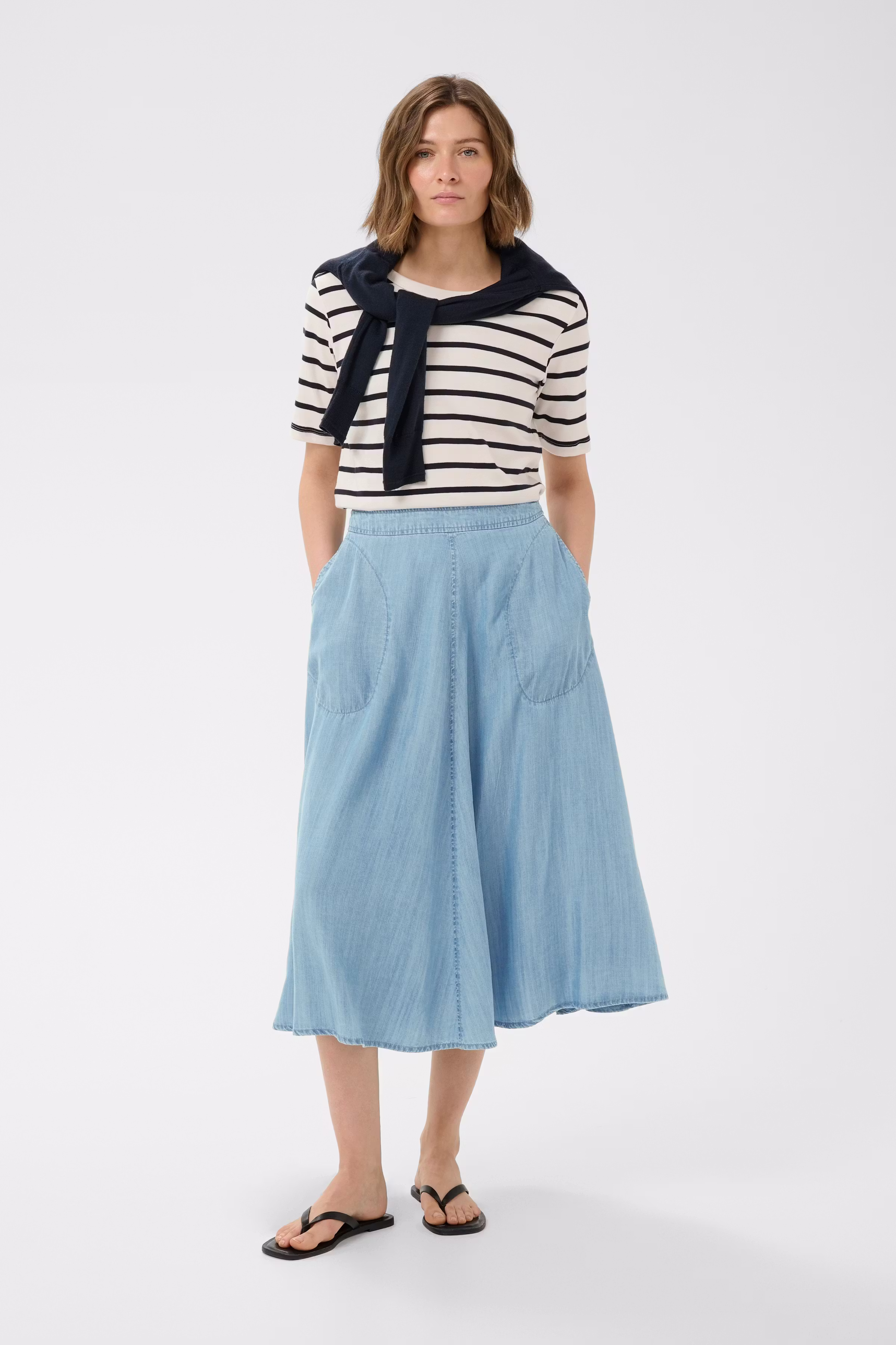 PernillePW Denim skirt LOOKBOOK FRONT 30306819-300155