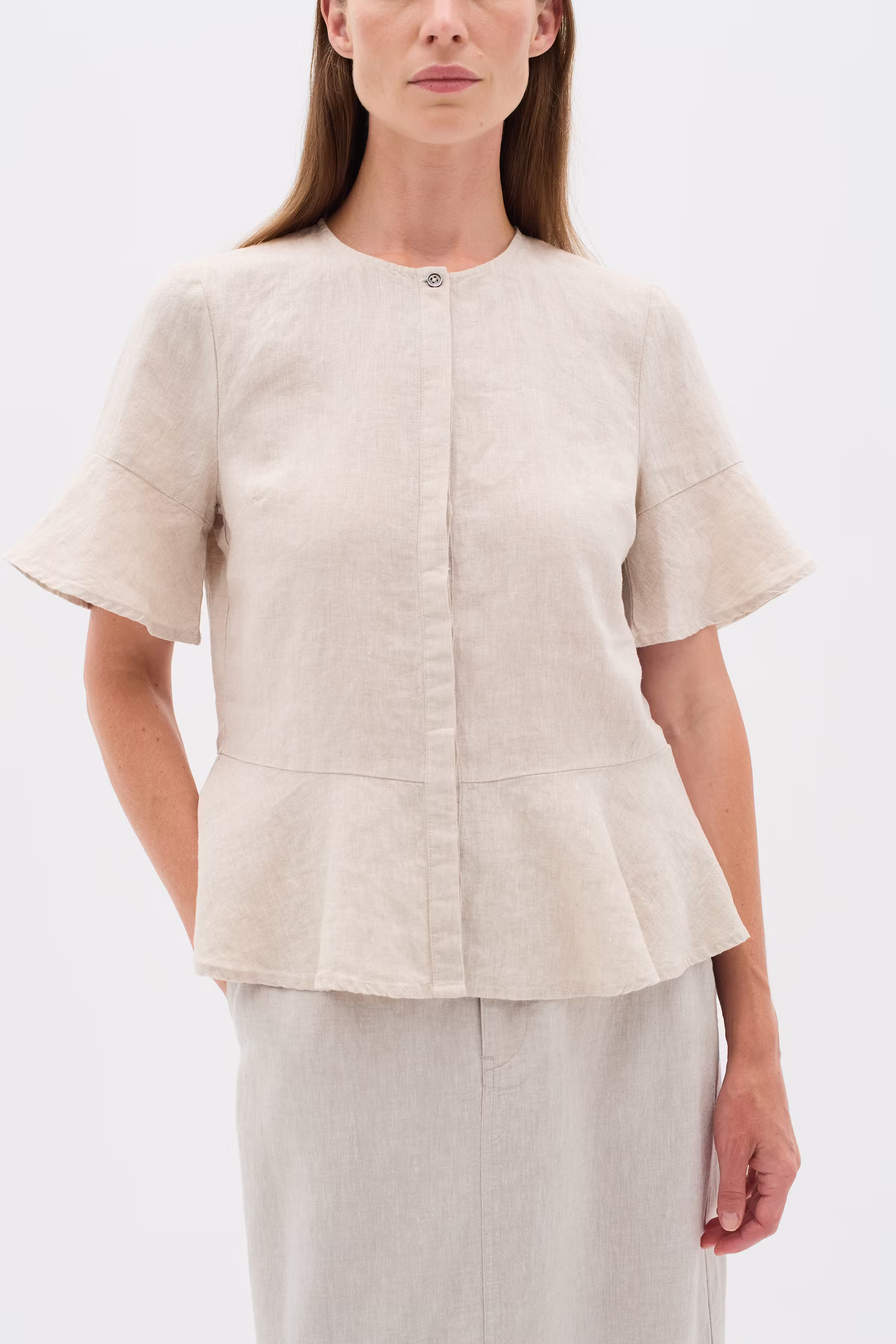 RigittaIW Linnen Overhemd LOOKBOOK DETAIL 30110343-1304031