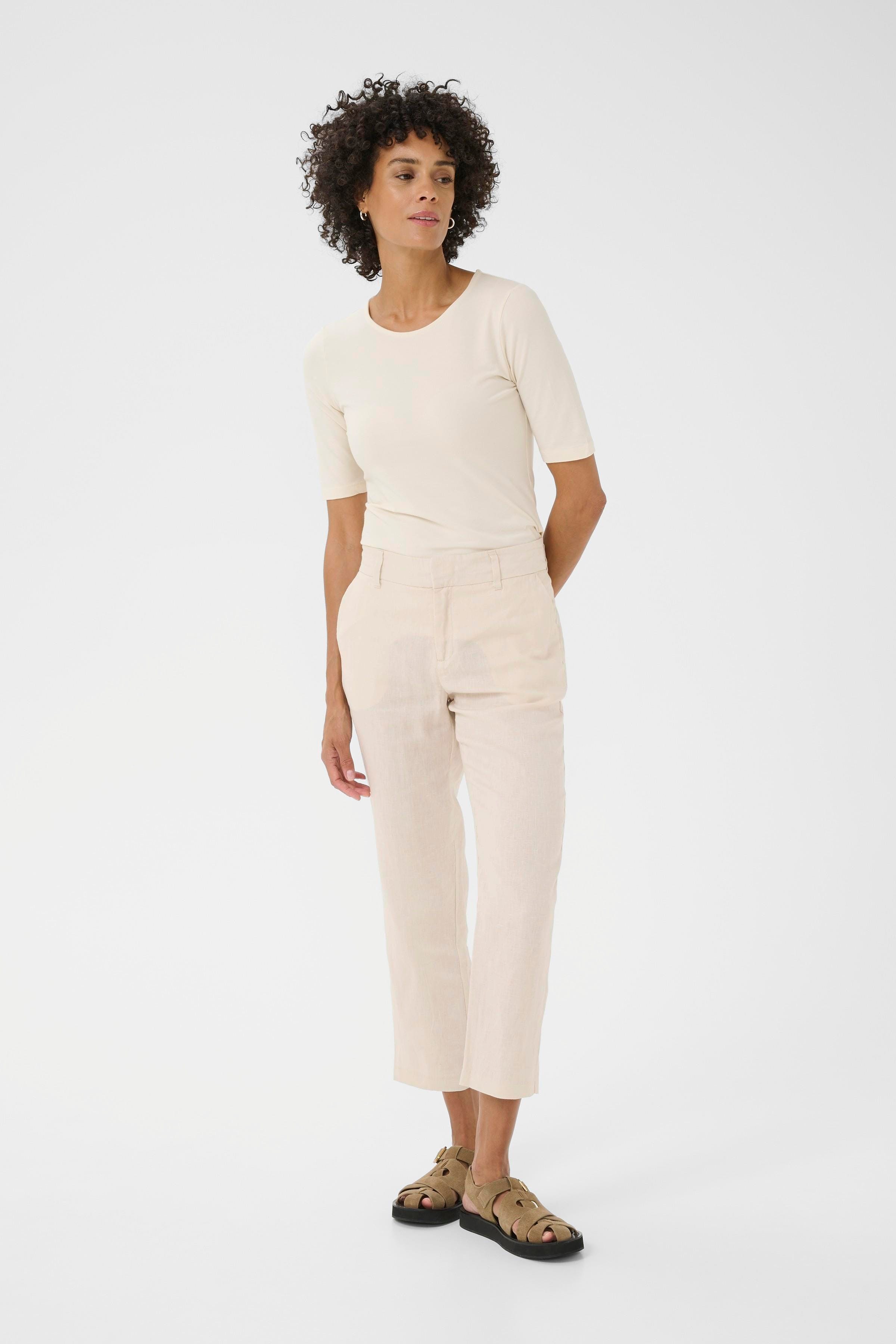 SoffePW Linen Trousers LOOKBOOK FRONT 30309389-130400