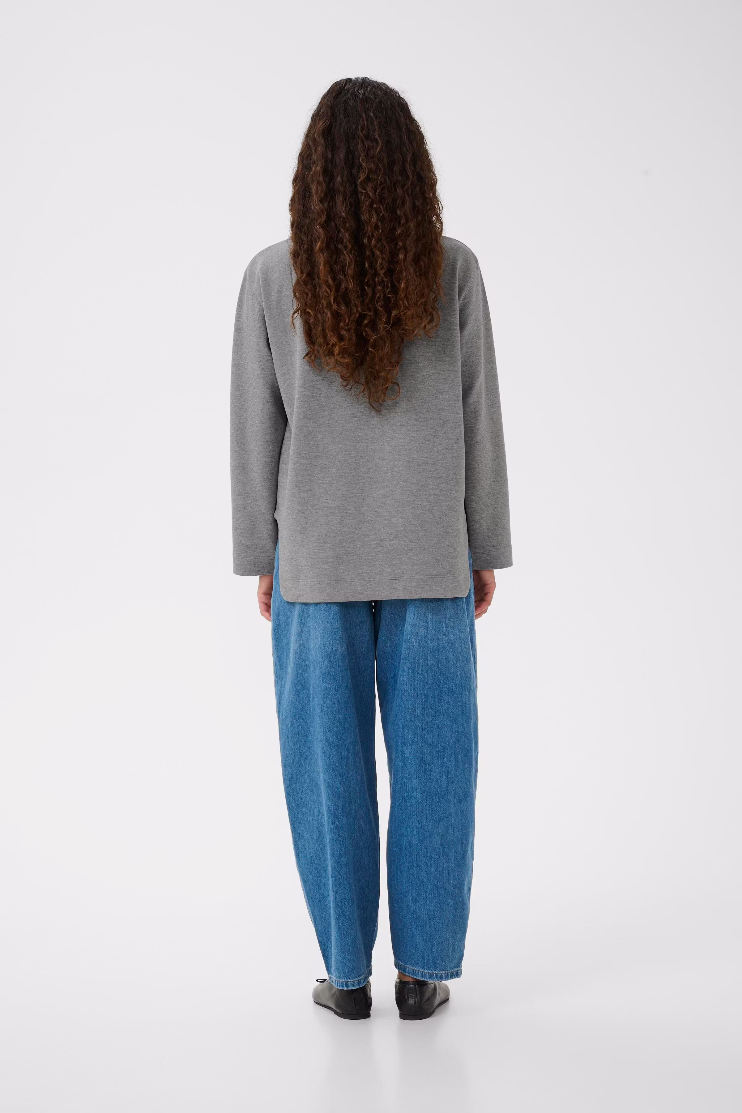 GincentIW Melange Crewneck Sweatshirt LOOKBOOK BACK 30109922-301744