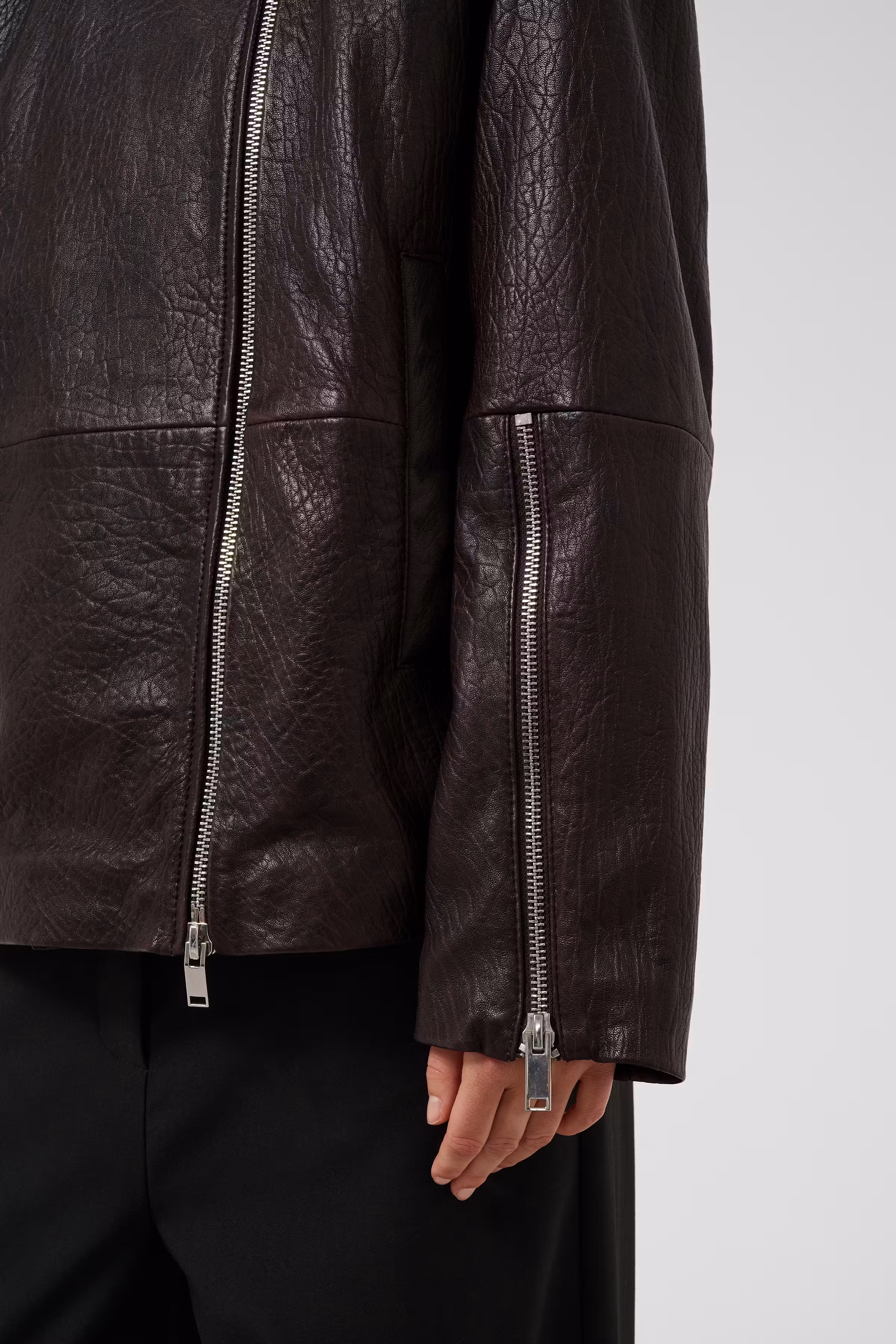 SLGinnie Casual Leather Jacket LOOKBOOK DETAIL 30409430-191018