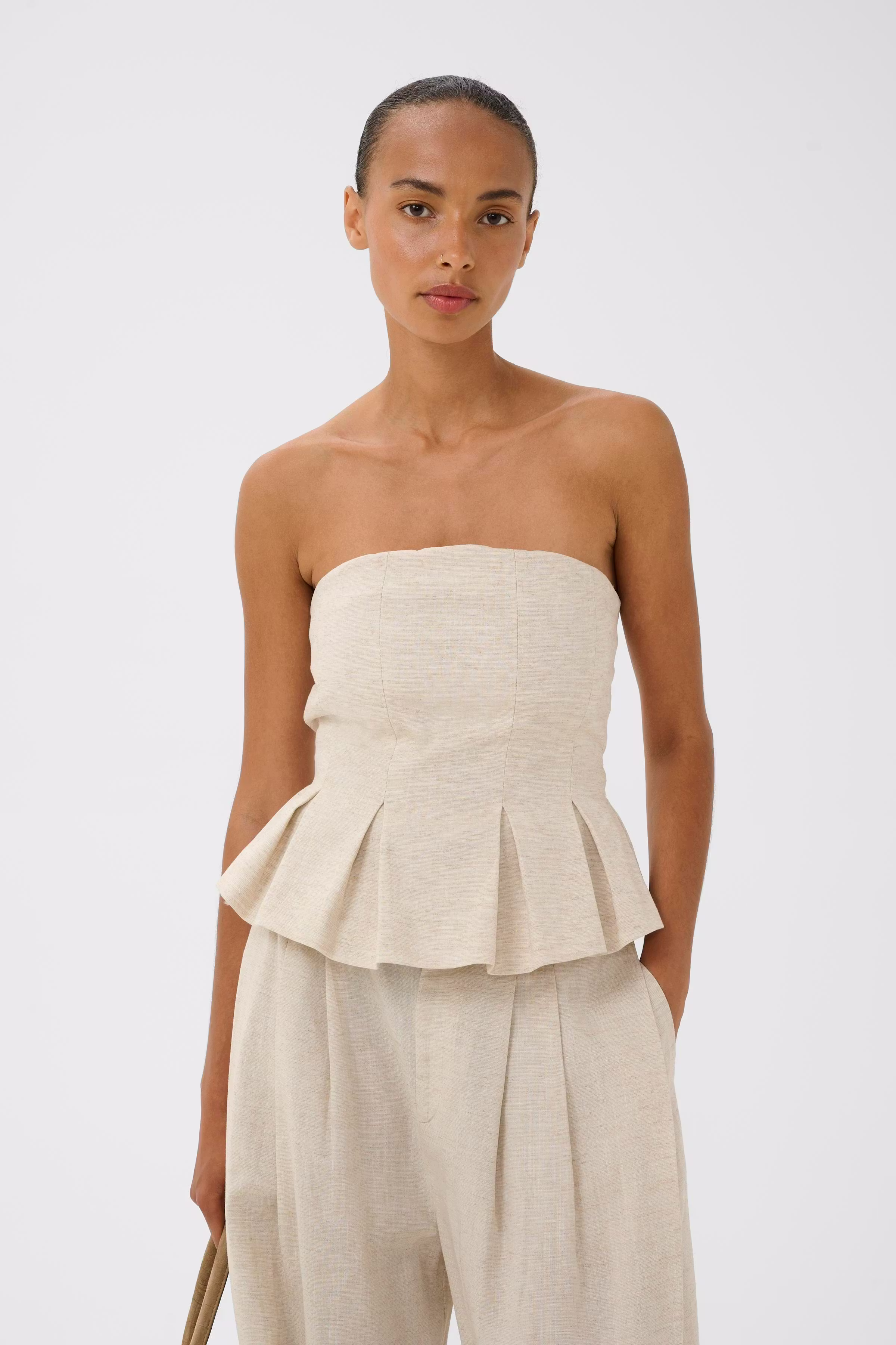 GZriava Linnen blouse LOOKBOOK FRONT 10911252-107203