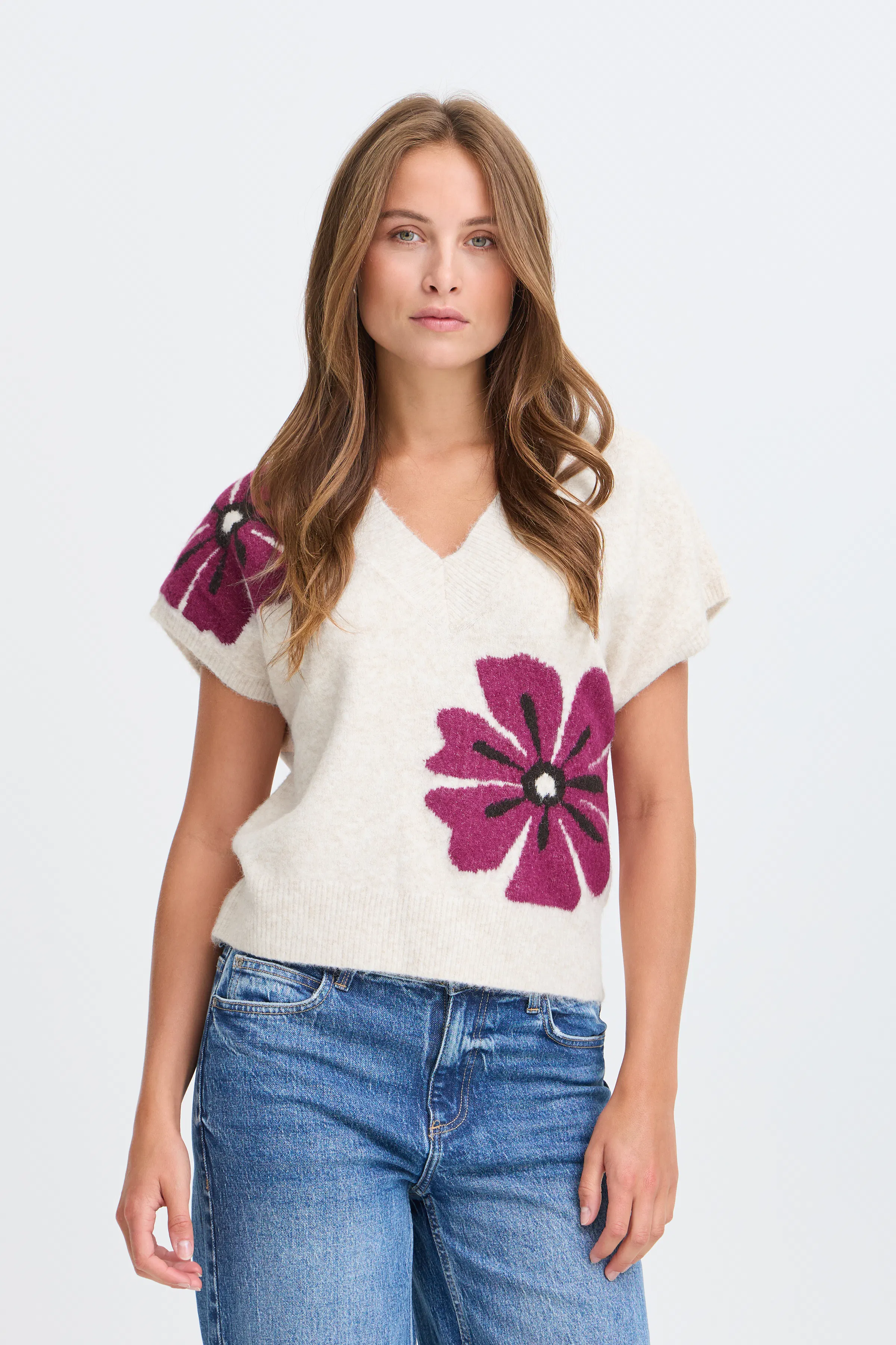 BYOMEA Strikket vest LOOKBOOK FRONT 20819169-900013595