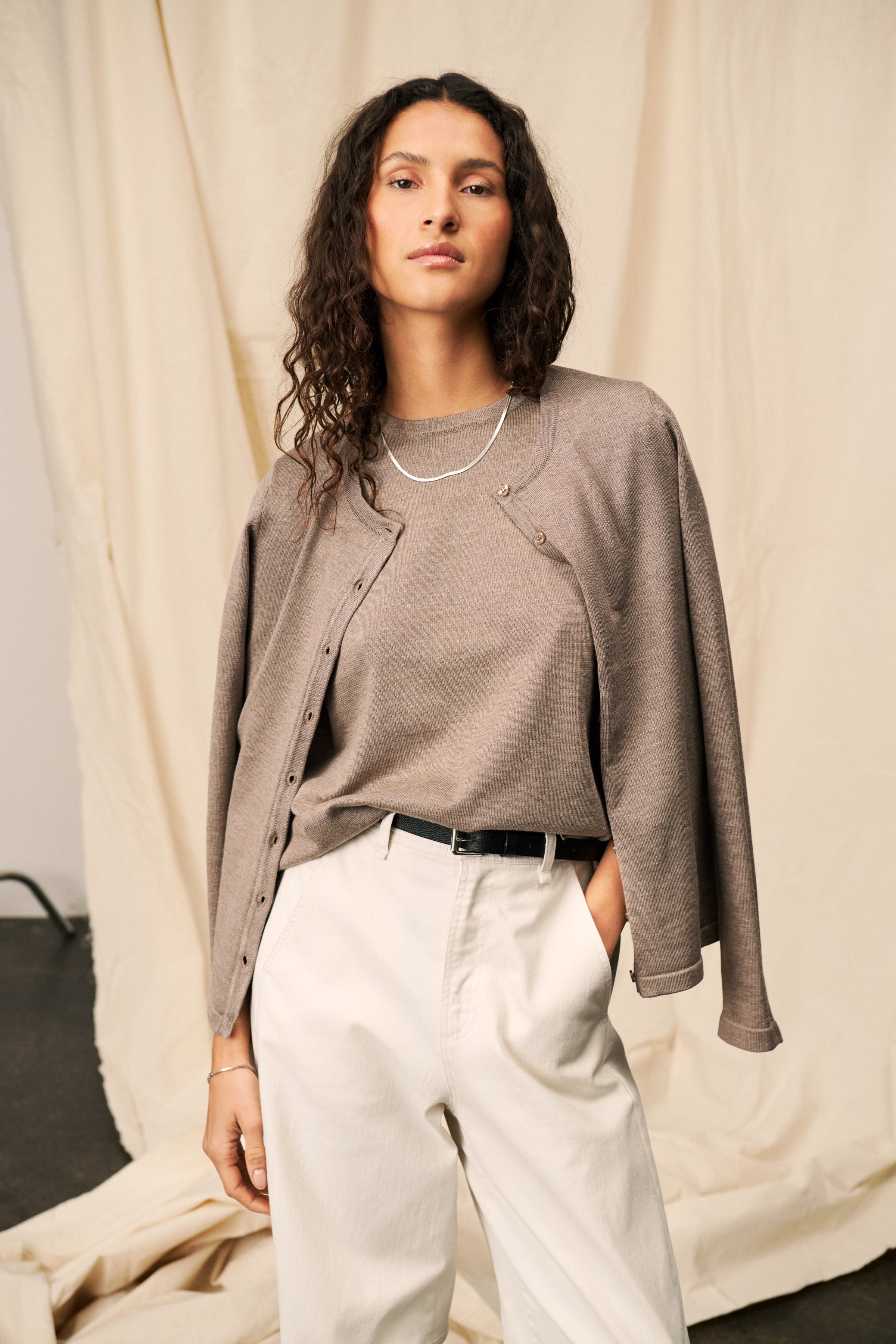 MilaSZ R-Neck Cardigan LOCATION NONE 30500005-1614061