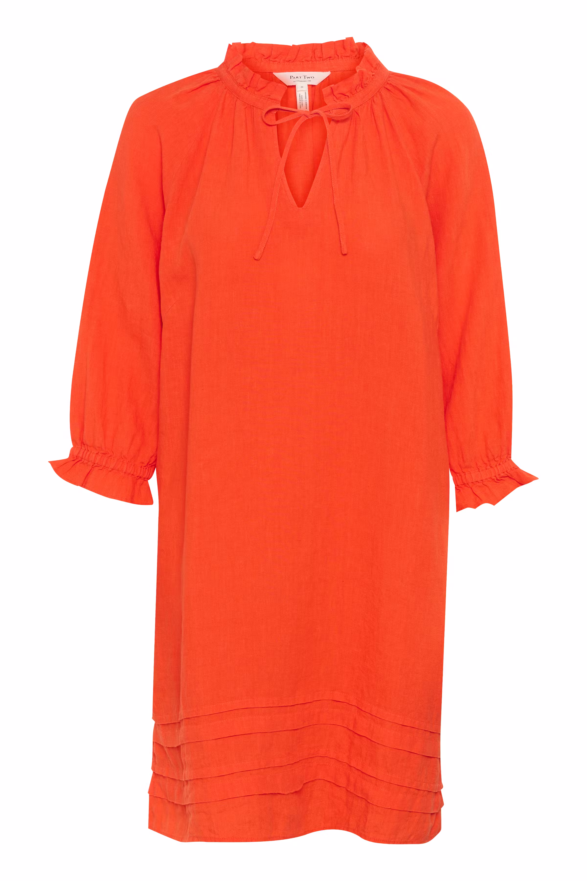 AranPW Short linen dress PACK FRONT 30308746-171562