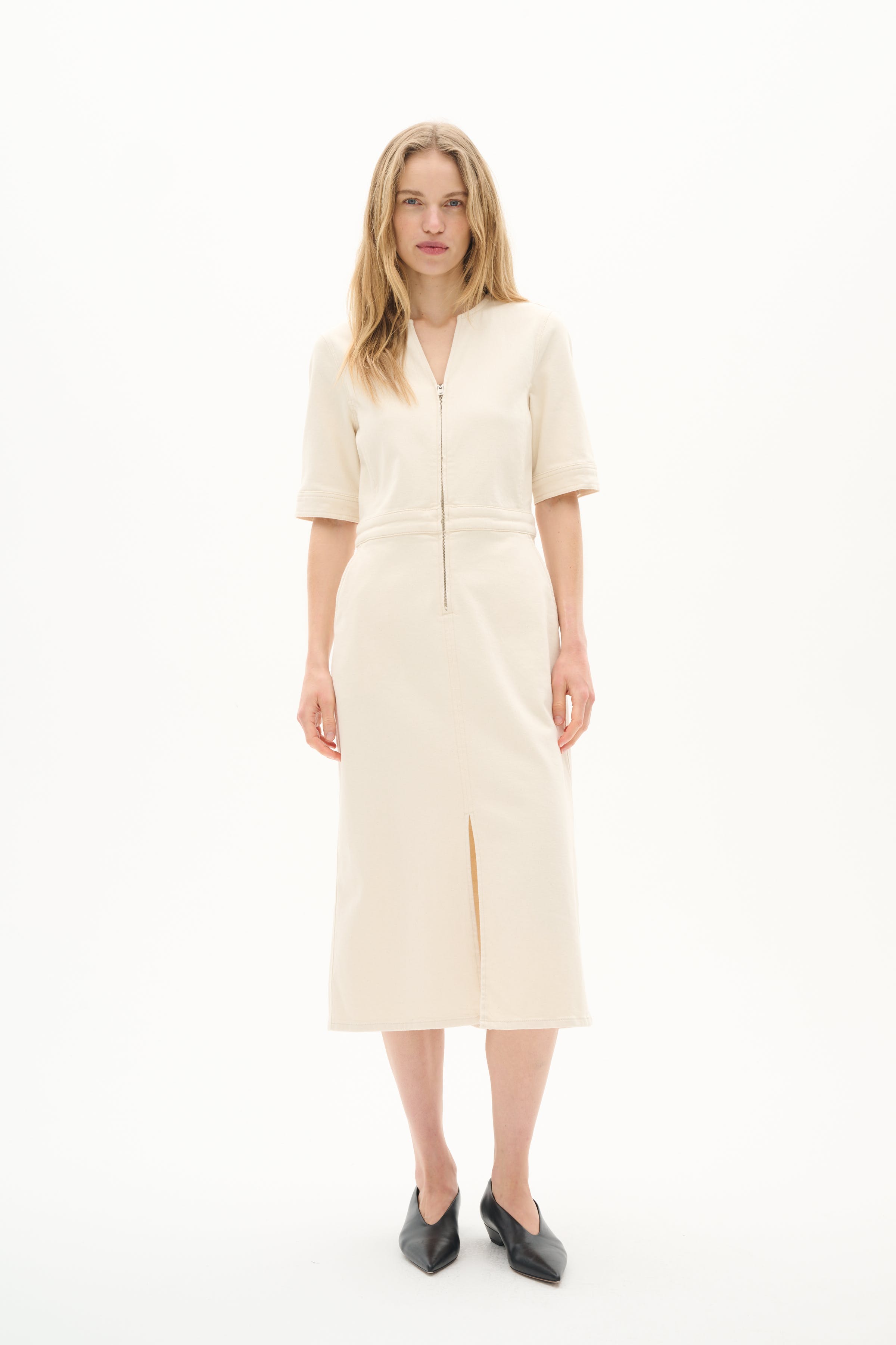 BaccaIW Denim Kjole LOOKBOOK FRONT 30110527-300597