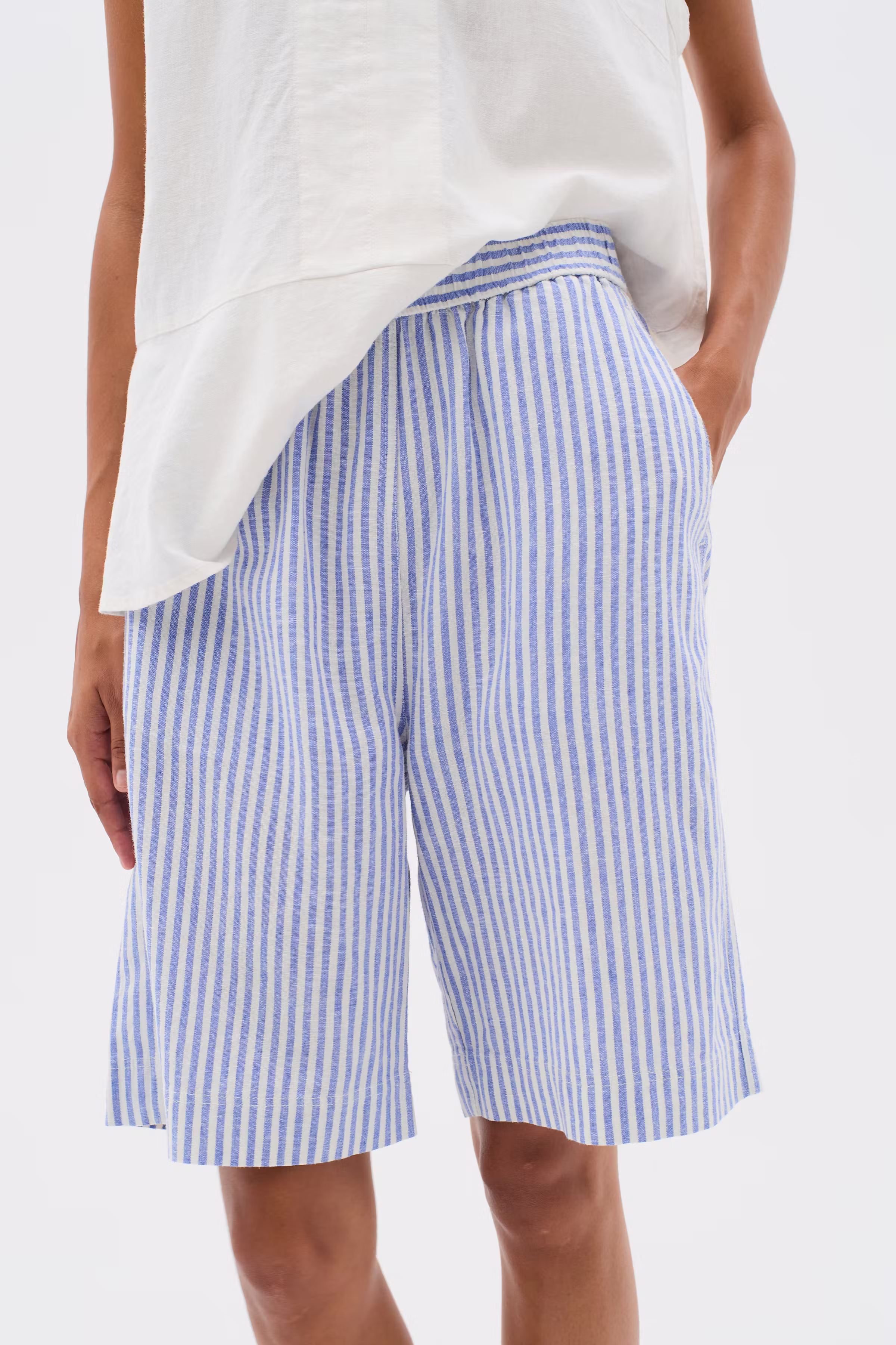 RimoneIW Linen Shorts LOOKBOOK DETAIL 30110363-300012