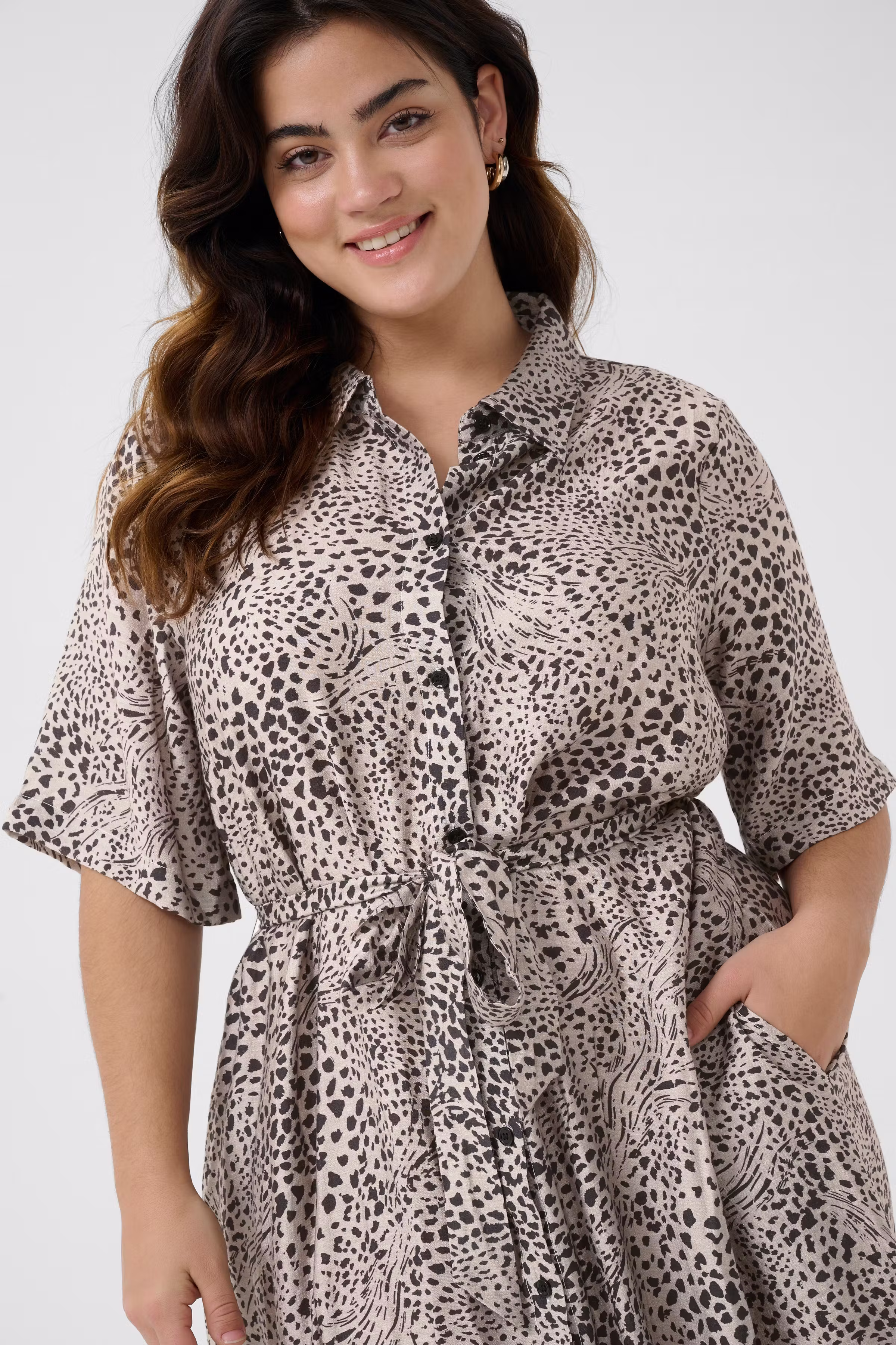 KCdebri Robe Léopard LOOKBOOK DETAIL 10583207-107403