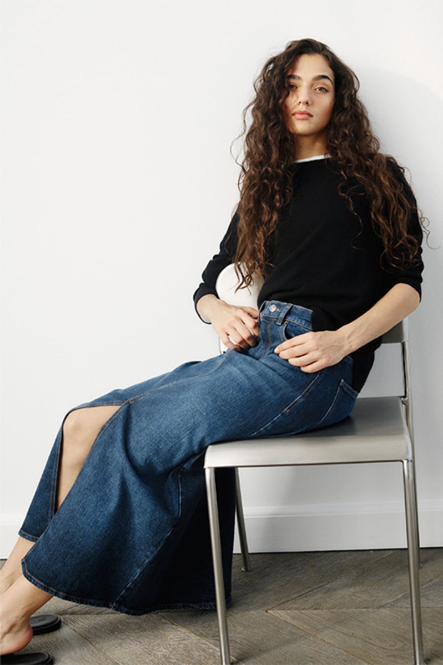 NanaIW Denim Skirt LOCATION NONE 30110972-304092