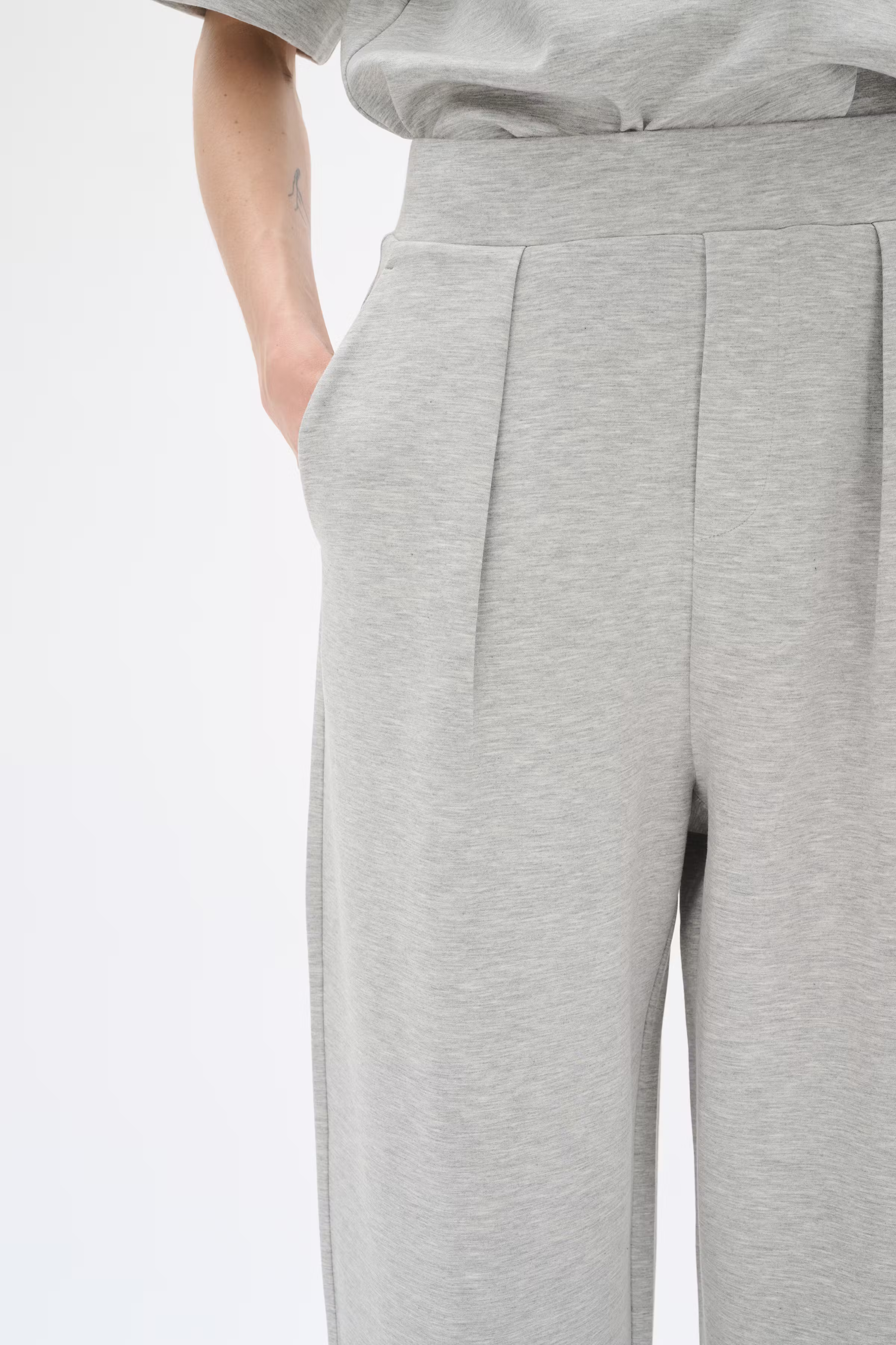 PannieIW Melange Barrel Broek LOOKBOOK DETAIL 30110151-1740161