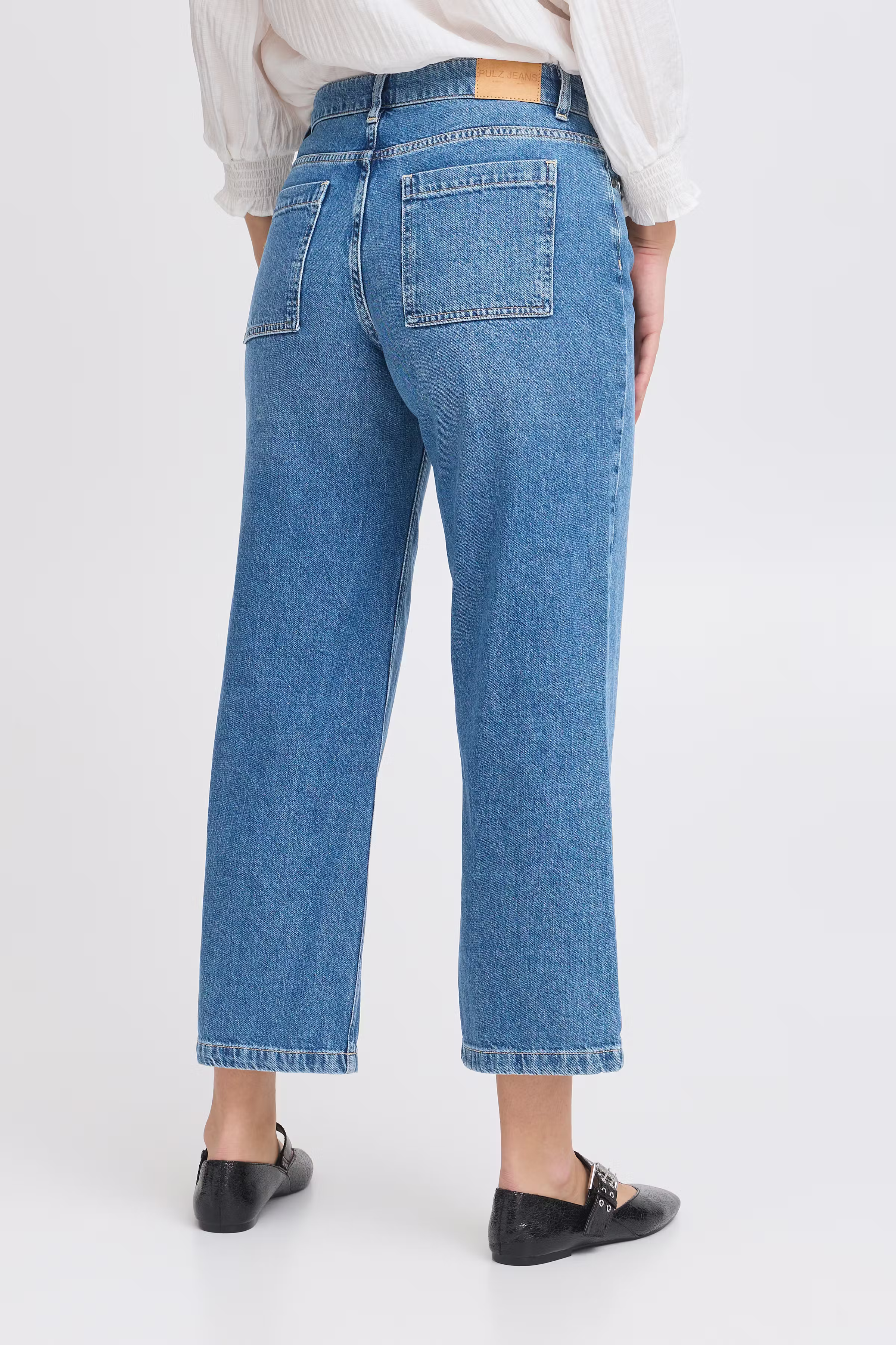PZJADA HW Jeans Cropped, Straight Leg LOOKBOOK BACK 50208821-200005